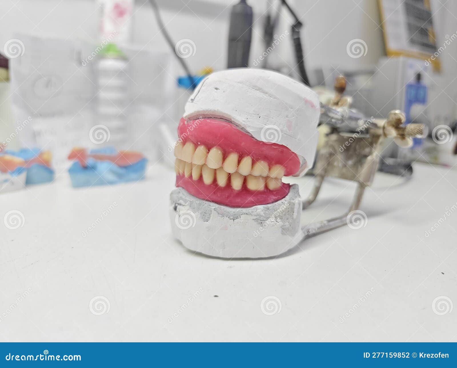 Removable Dentures for the Patient are Made in a Dental Laboratory
