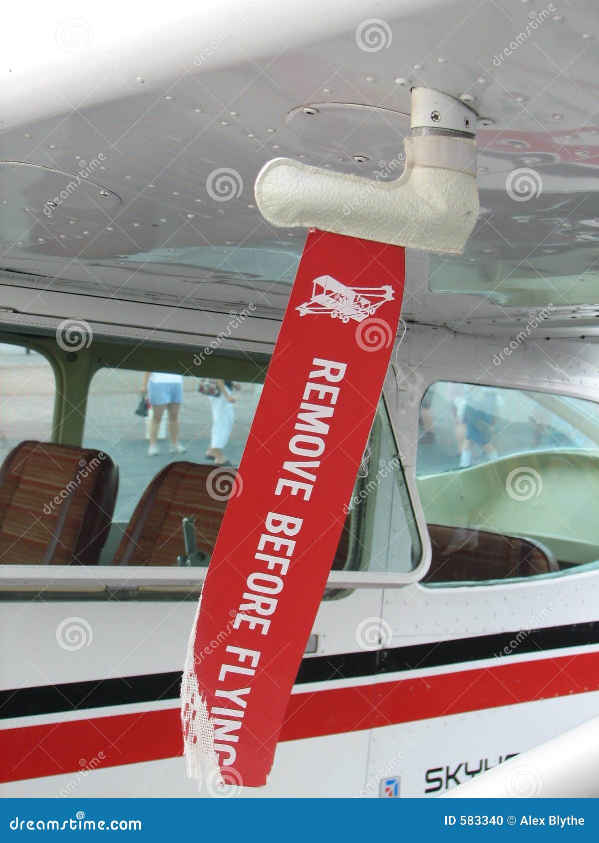 Remove before flight tags - Stock Image - C039/4880 - Science