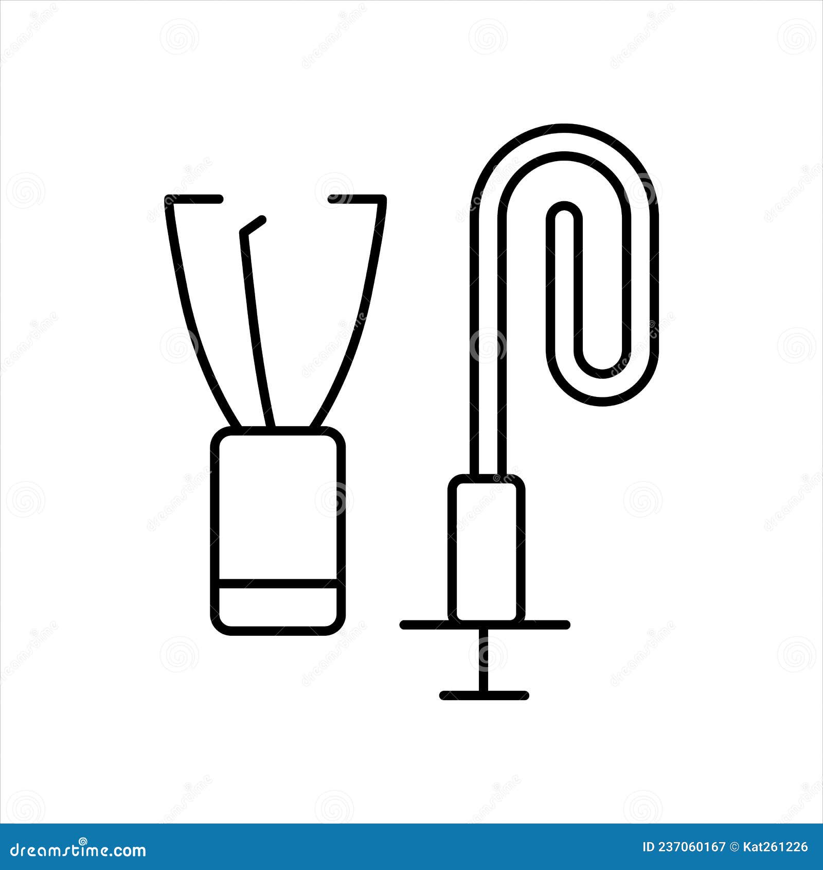 remove polyps, biopsy forceps, line icon