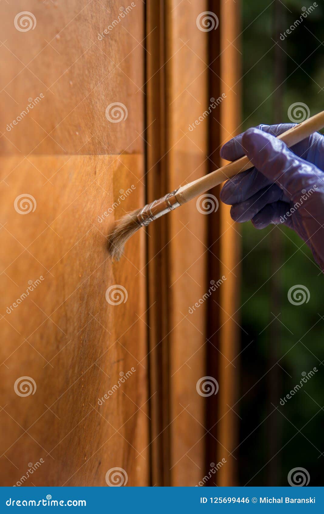 Removing Wax From Old Furniture Stock Photo Image Of Surface