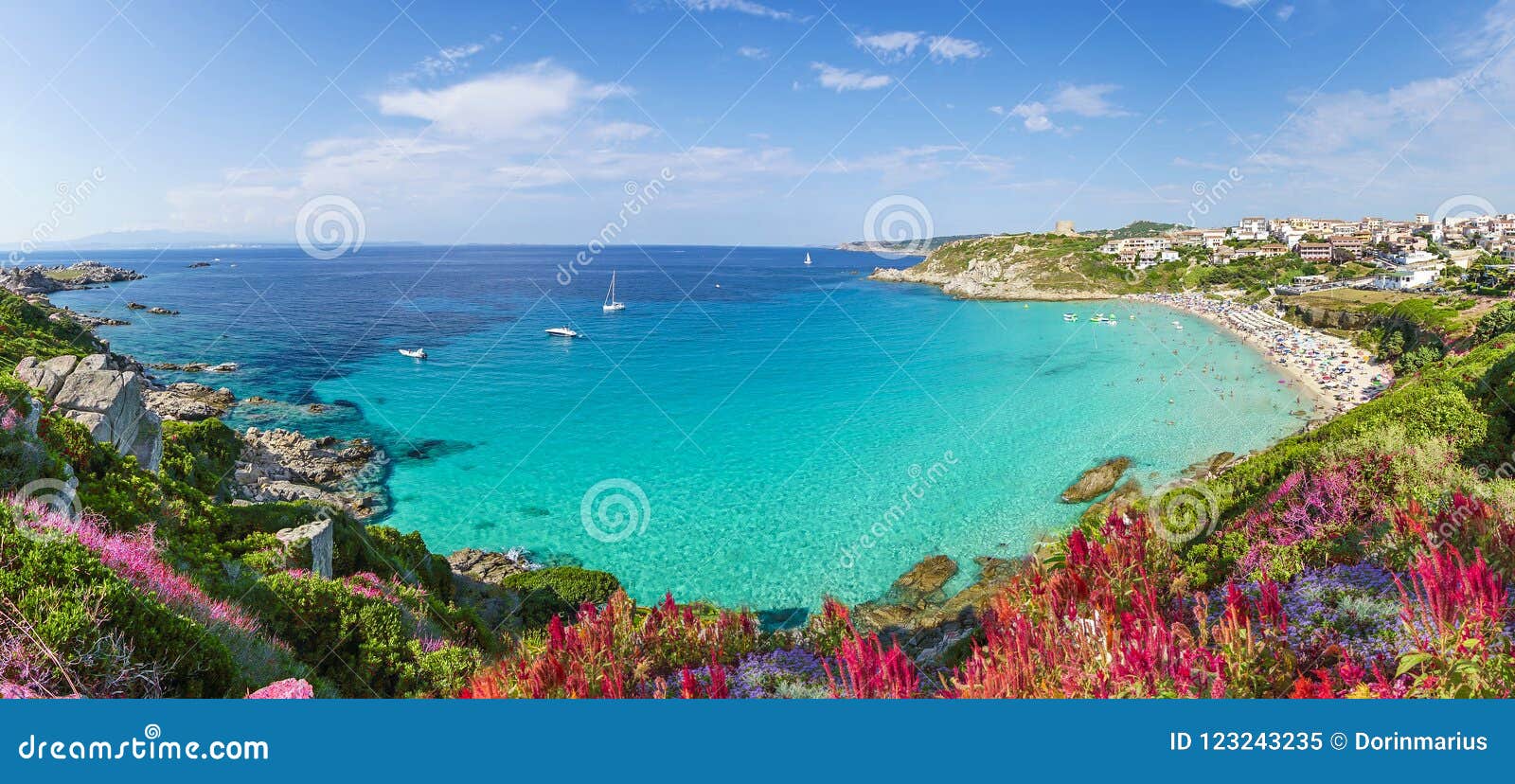 rena bianca beach, north sardinia island, italy