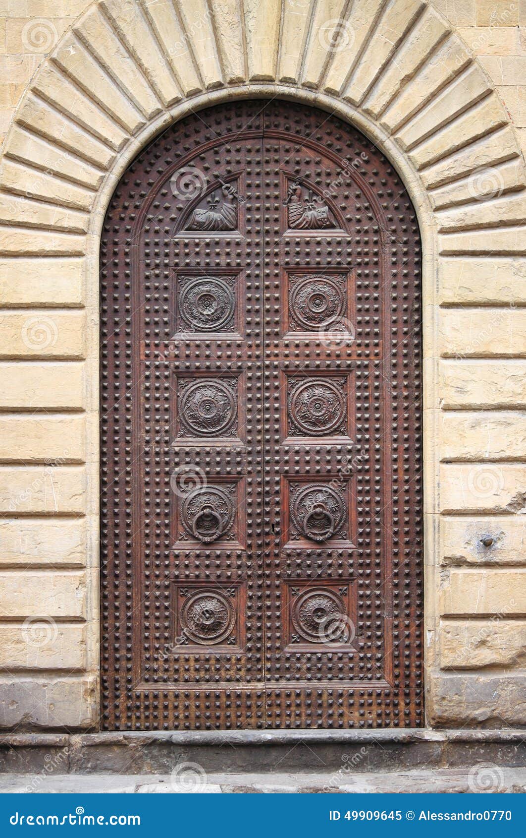 Renaissance front door stock image. Image of aged, european 49909645