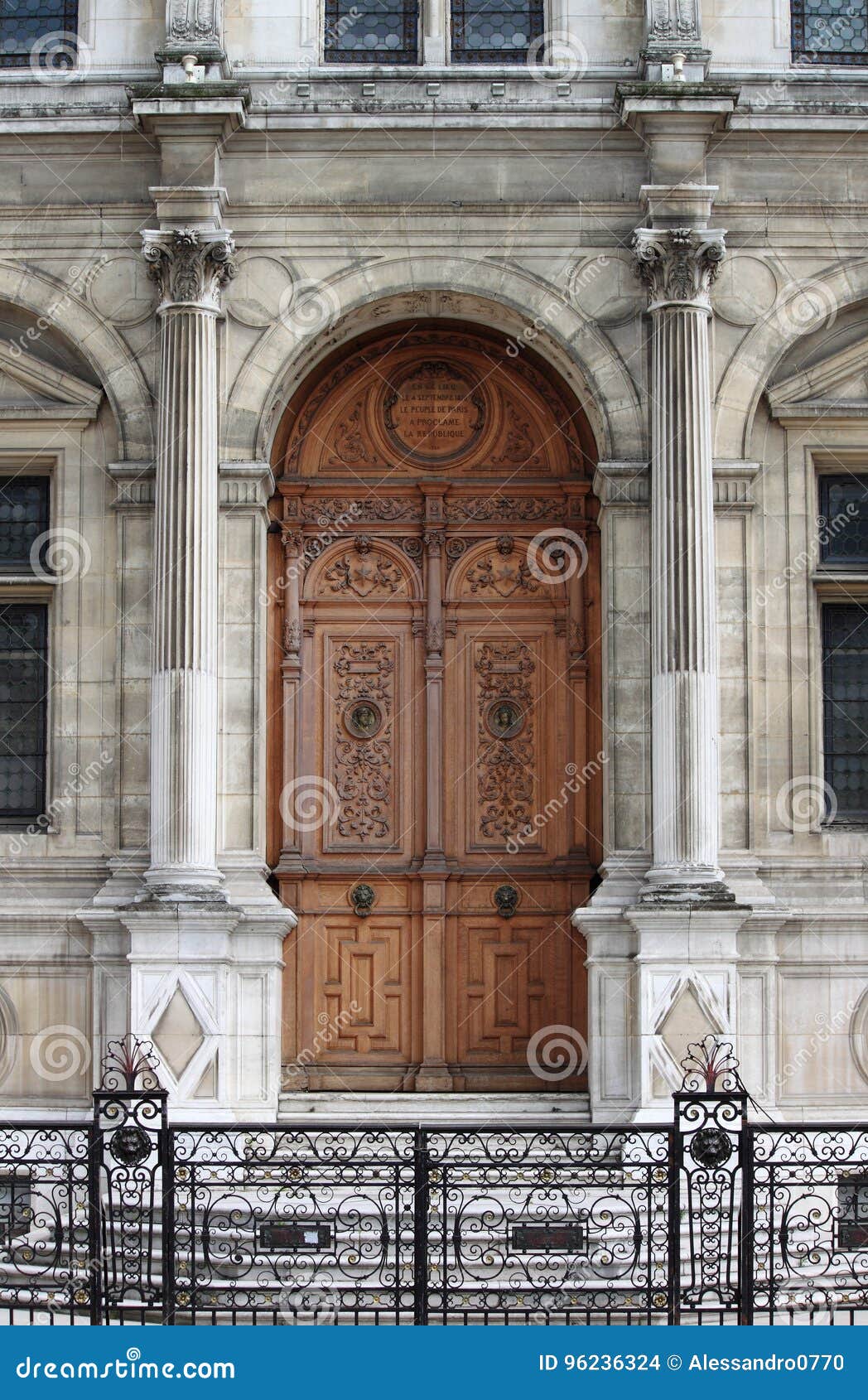 Renaissance front door stock photo. Image of ancient 96236324