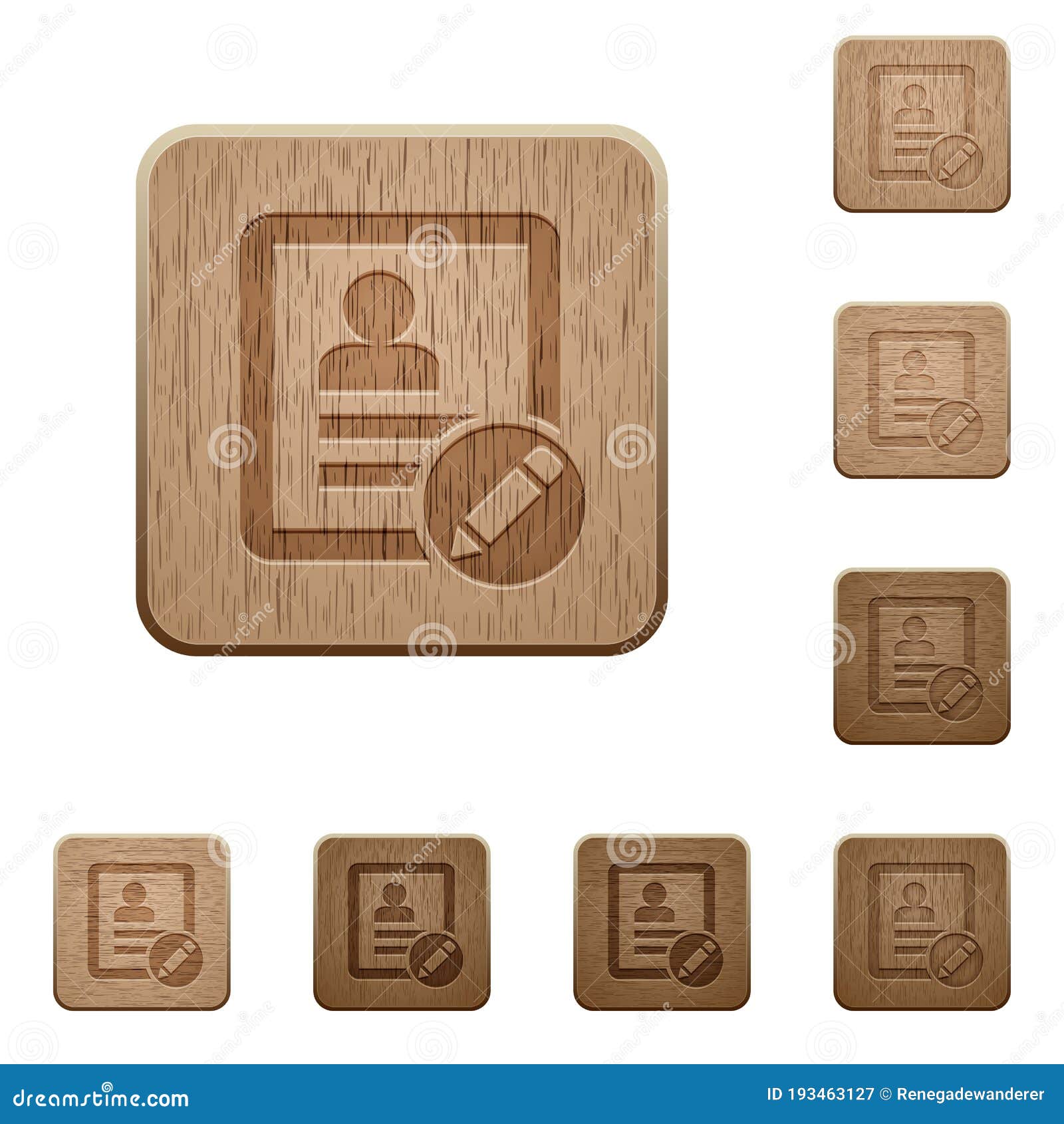 rename contact wooden buttons