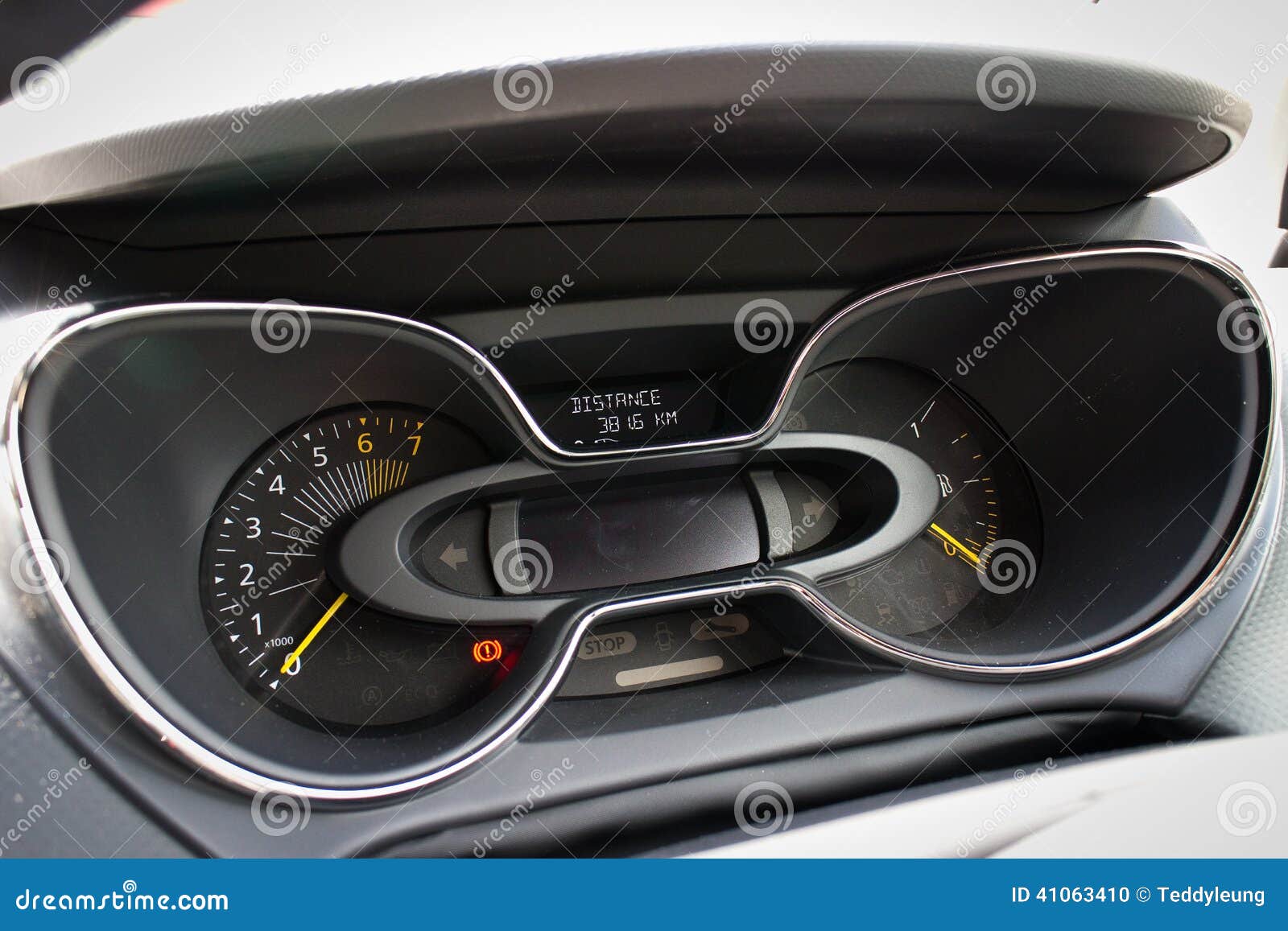 Renault CAPTUR Dashboard on May 21 2014 in Hong Kong. Editorial Image