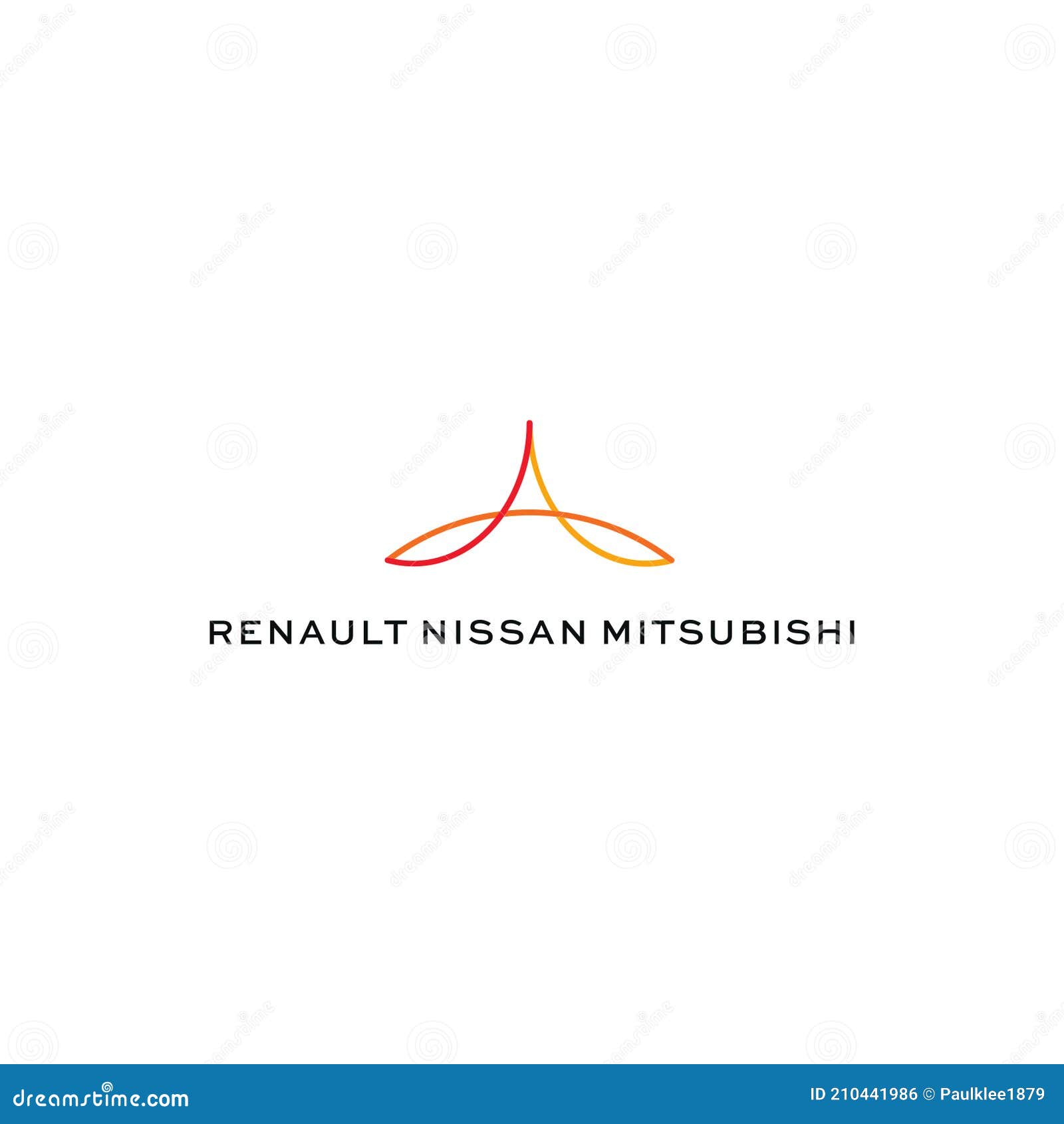 Renault Nissan Mitsubishi Logo Editorial Illustrative on White Background  Editorial Photo - Illustration of flat, media: 210441986