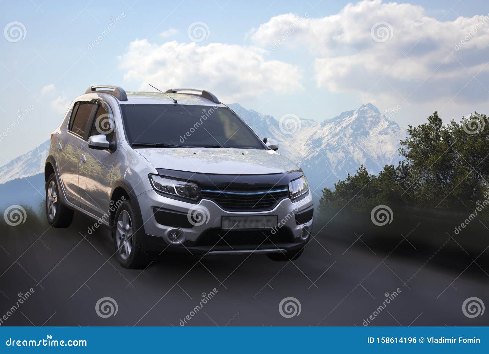 Renault Stepway car. stock photo. Image of motion, stepway 158614196