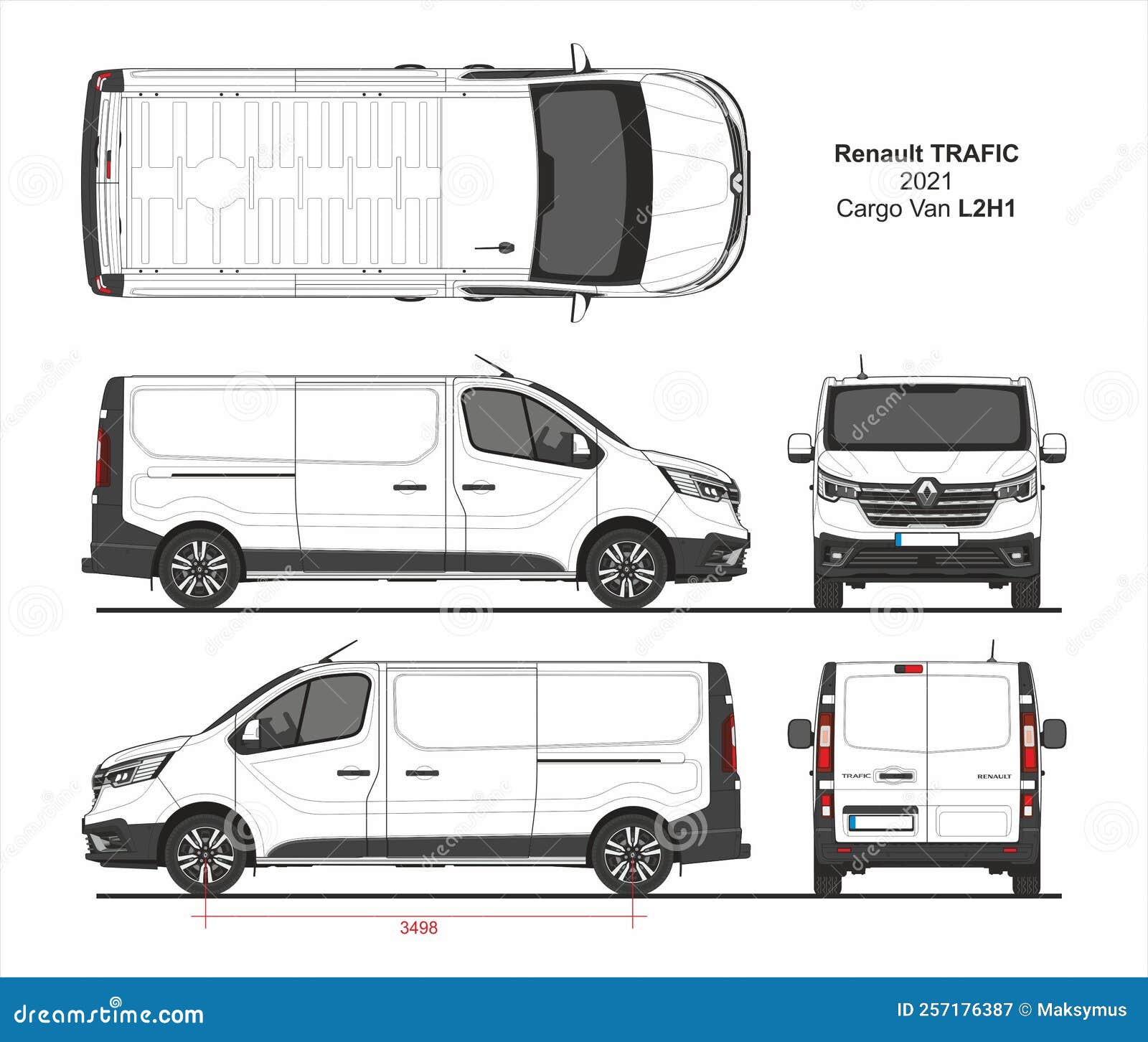 Renault Trafic Template Stock Illustrations – 49 Renault Trafic Template  Stock Illustrations, Vectors & Clipart - Dreamstime