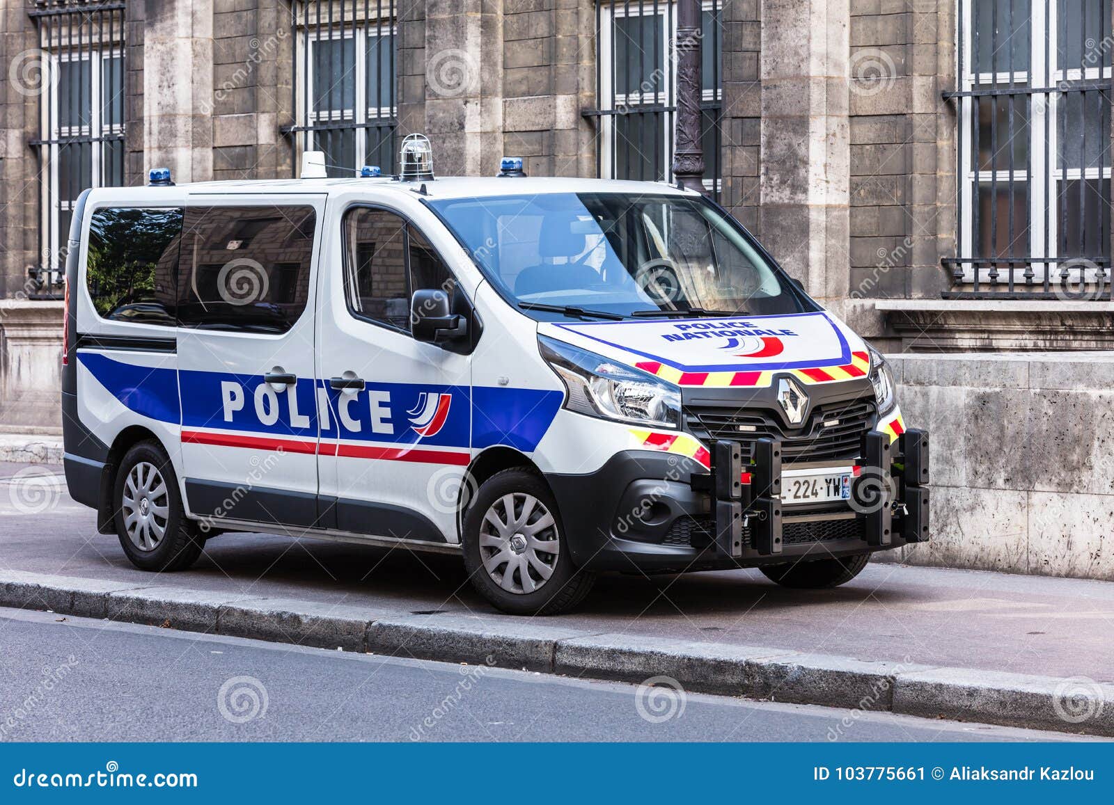 Renault Truck of the Prefecture of Police of Paris. France