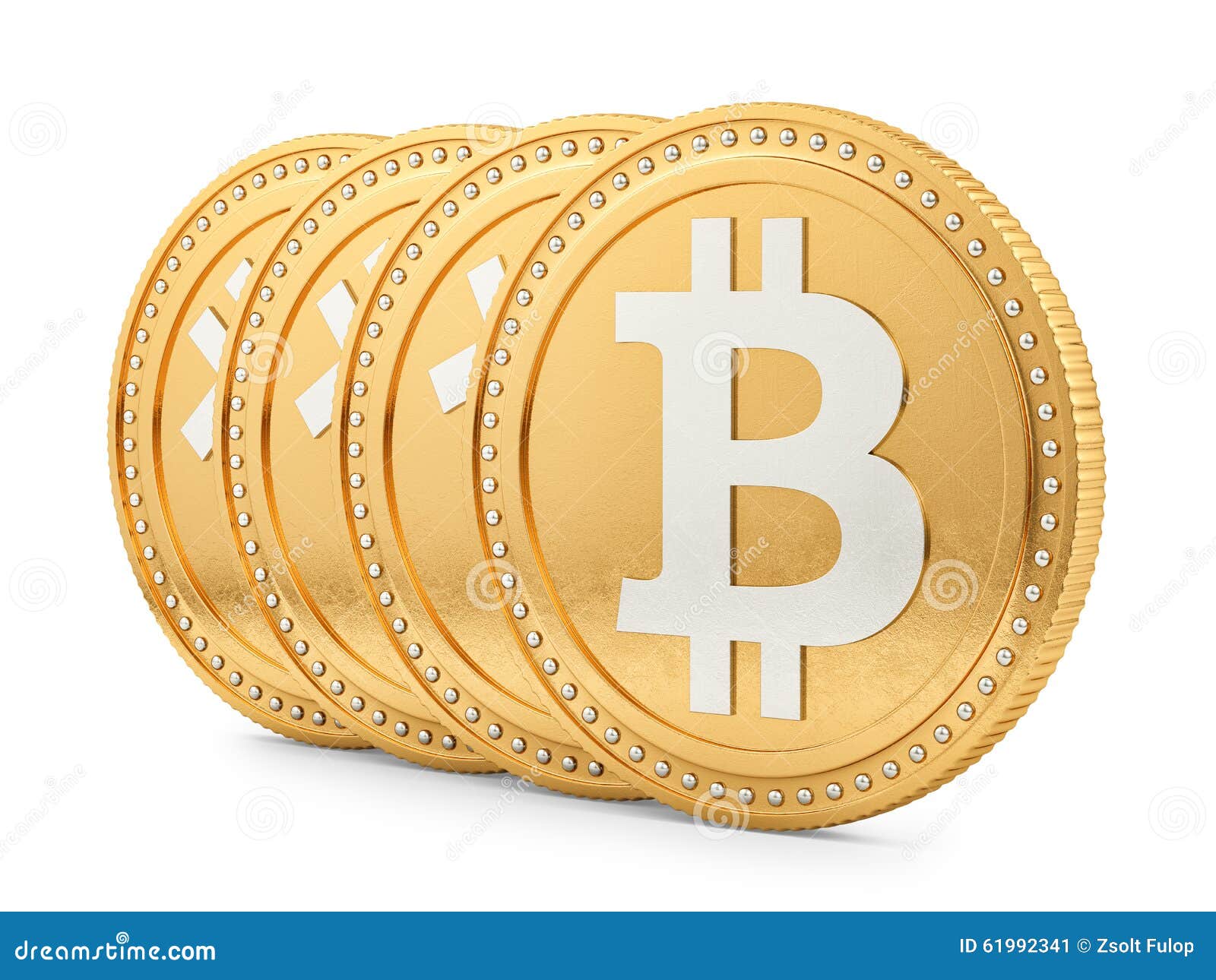 Render of a bitcoin stock illustration. Illustration of stack - 61992341
