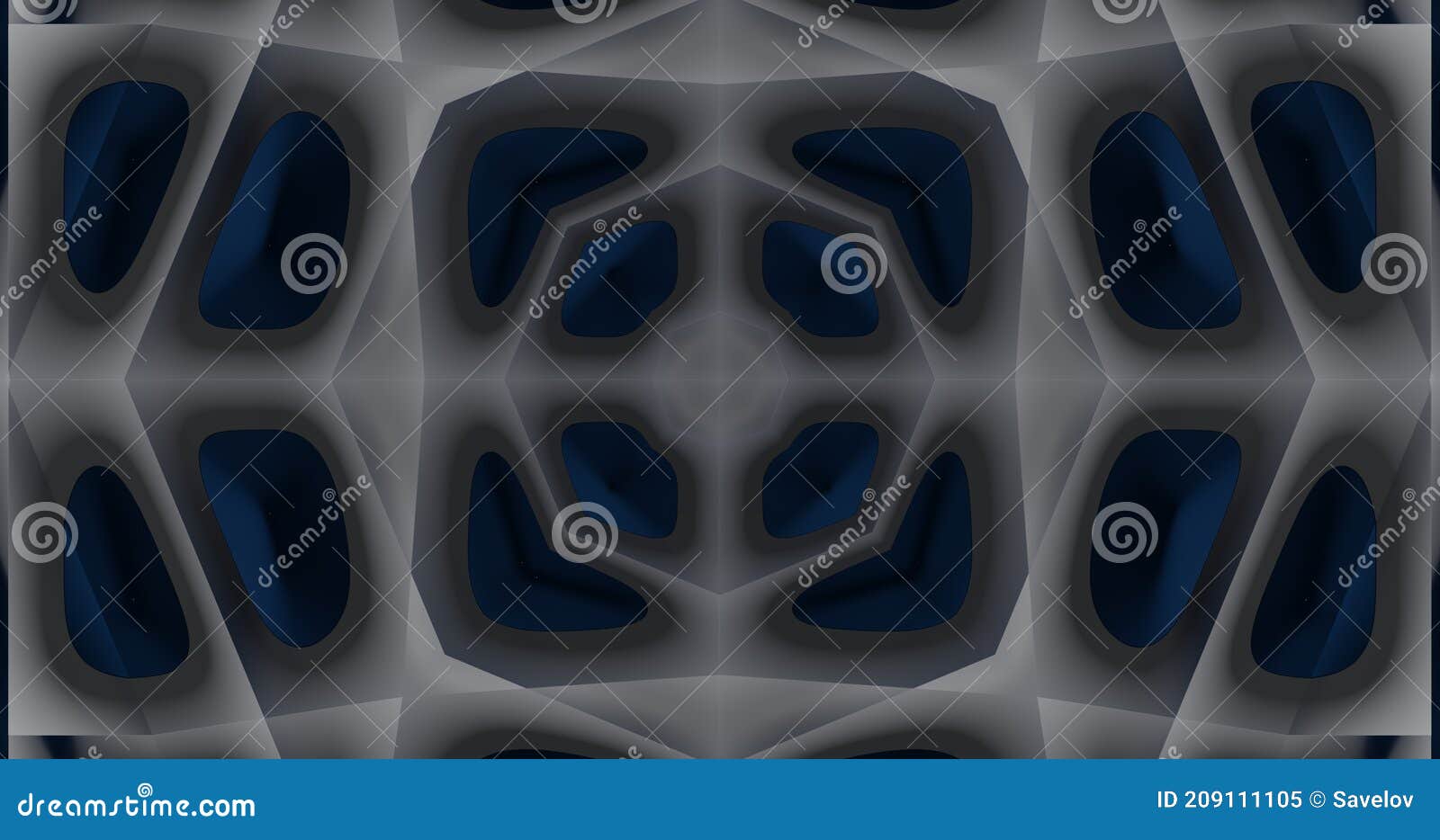 Render with Gray and Blue Geometric Background Stock Illustration Illustration of element