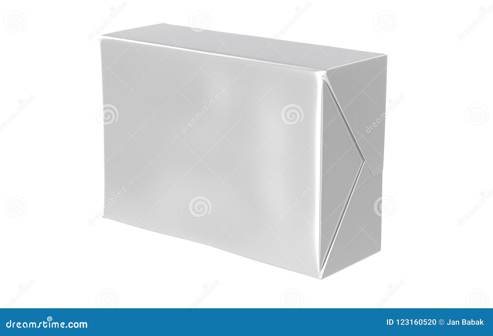 Download Render Of Isolated Paper Wrap Box With Shadow Butter Spread Soap Mock Up On White Background Stock Illustration Illustration Of Empty Cooking 123160520