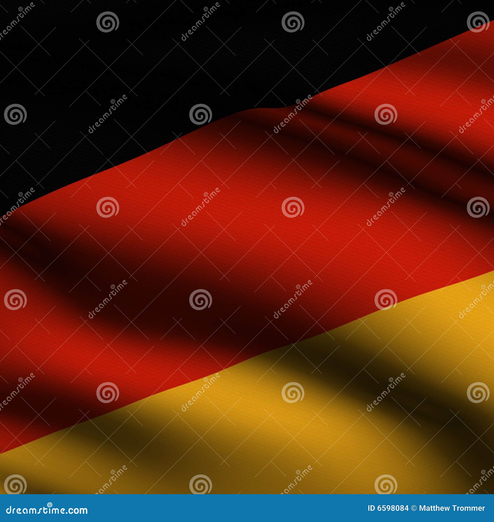 Rendered German Square Flag Stock Illustration - Illustration of ...