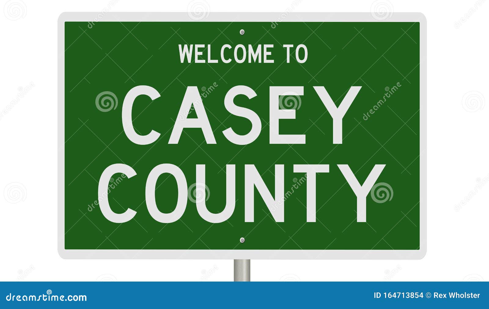 Road sign for Casey County stock illustration. Illustration of states