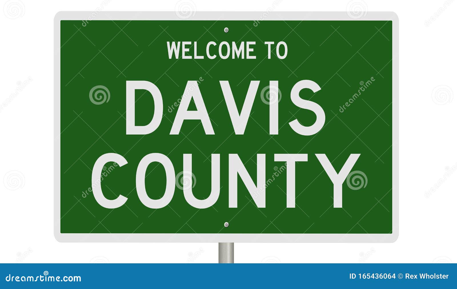 Road sign for Davis County stock illustration. Illustration of utah
