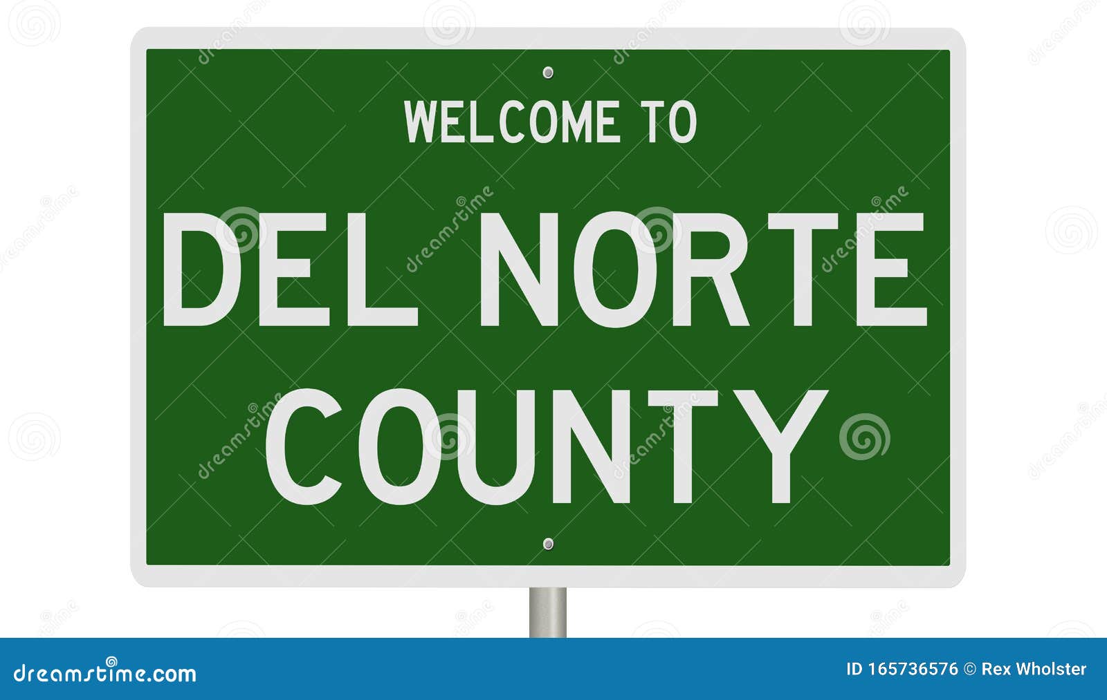 road sign for del norte county
