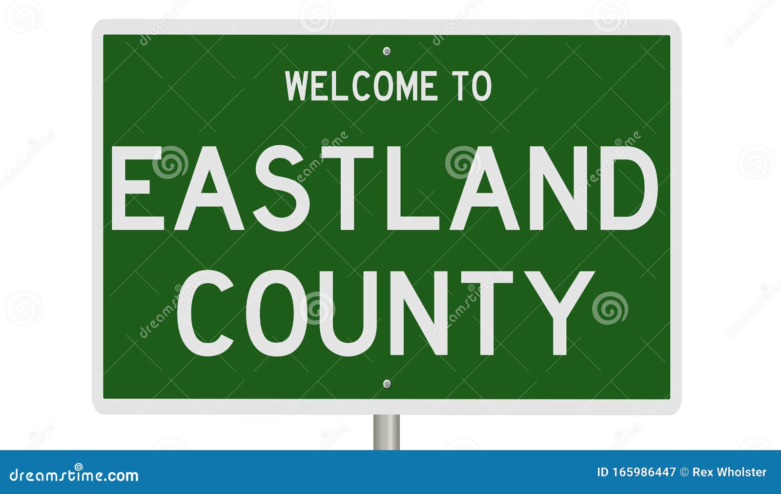 Road Sign for Eastland County Stock Illustration - Illustration of ...