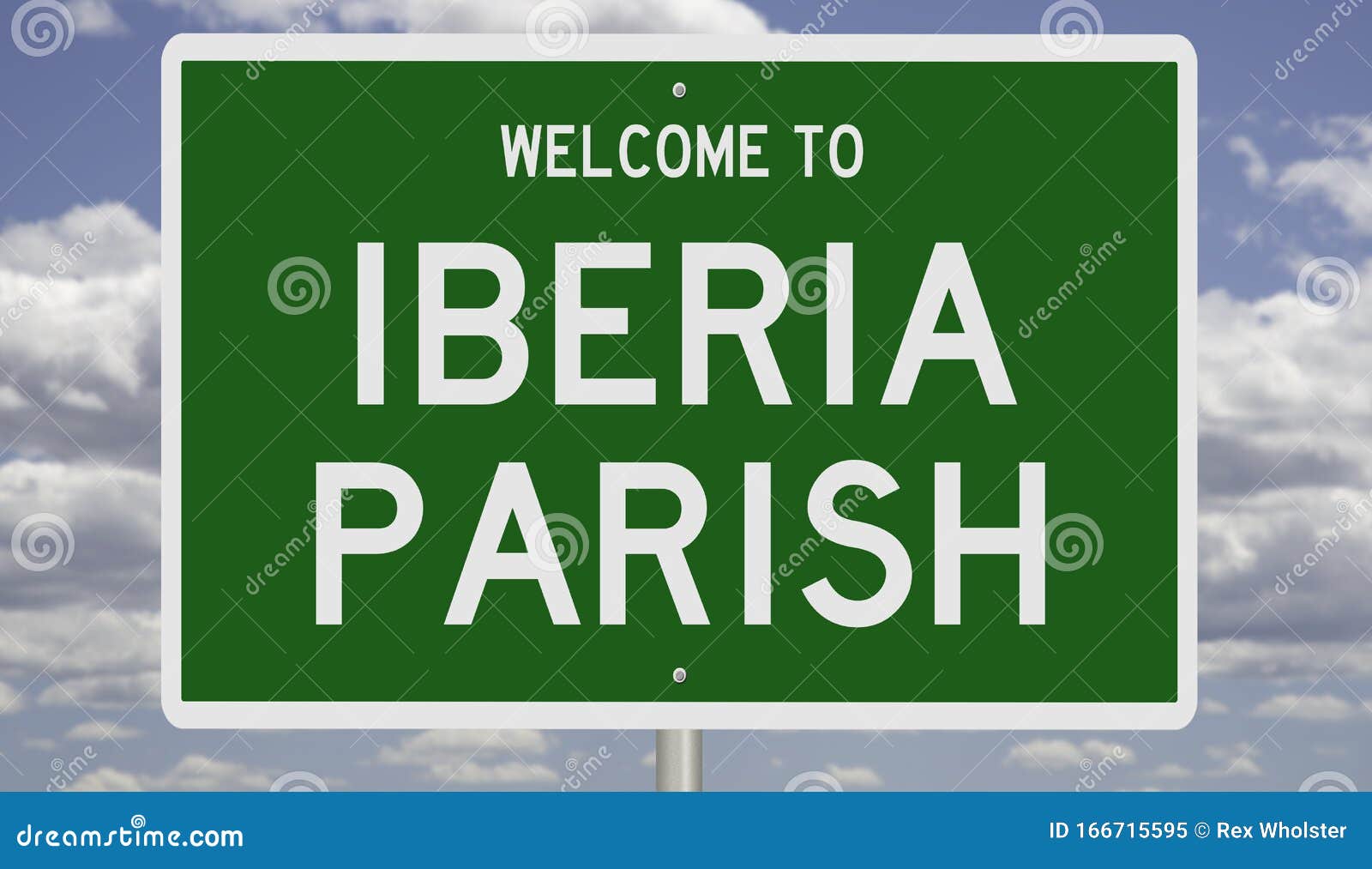 road sign for iberia parish