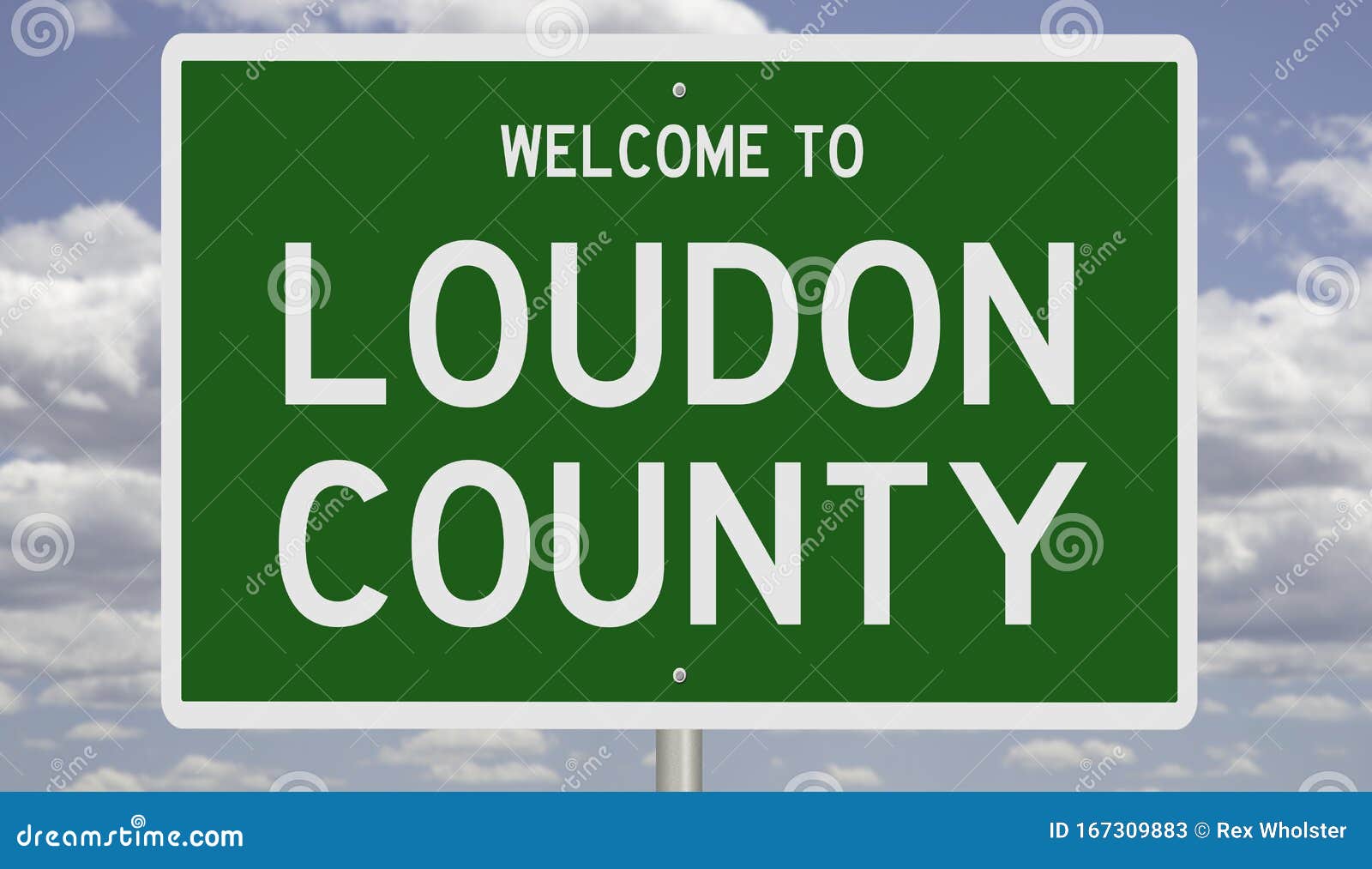 road sign for loudon county