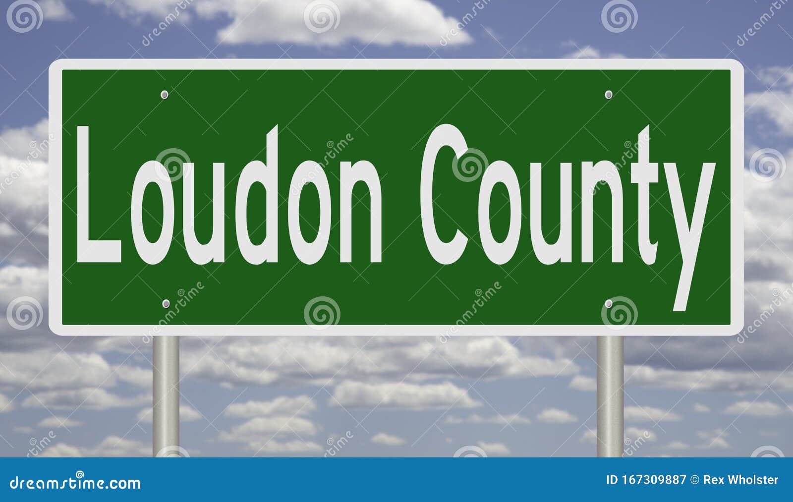 road sign for loudon county