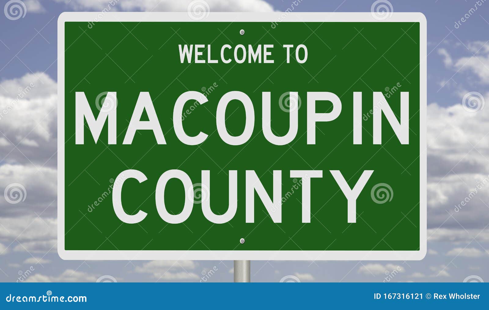road sign for macoupin county