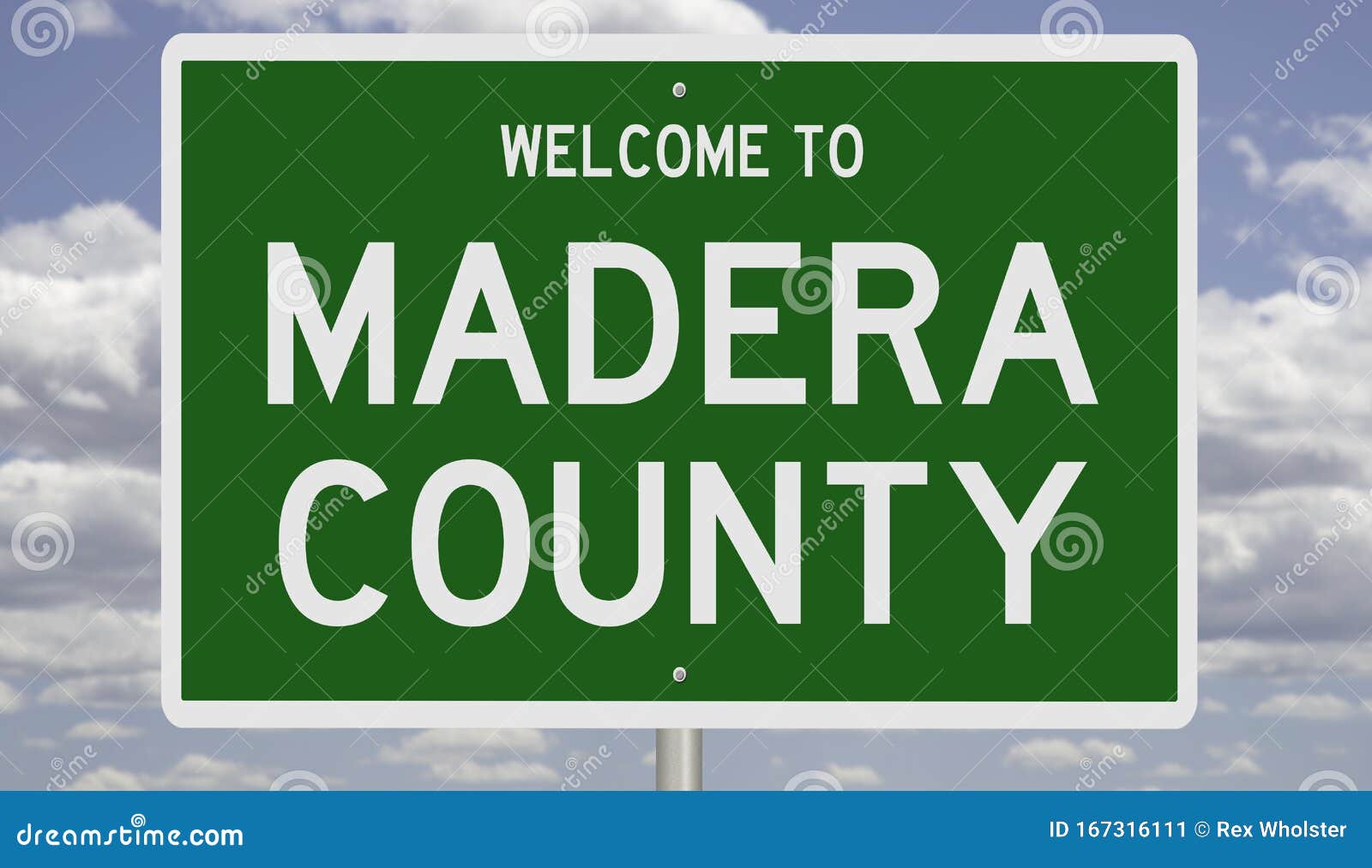 road sign for madera county