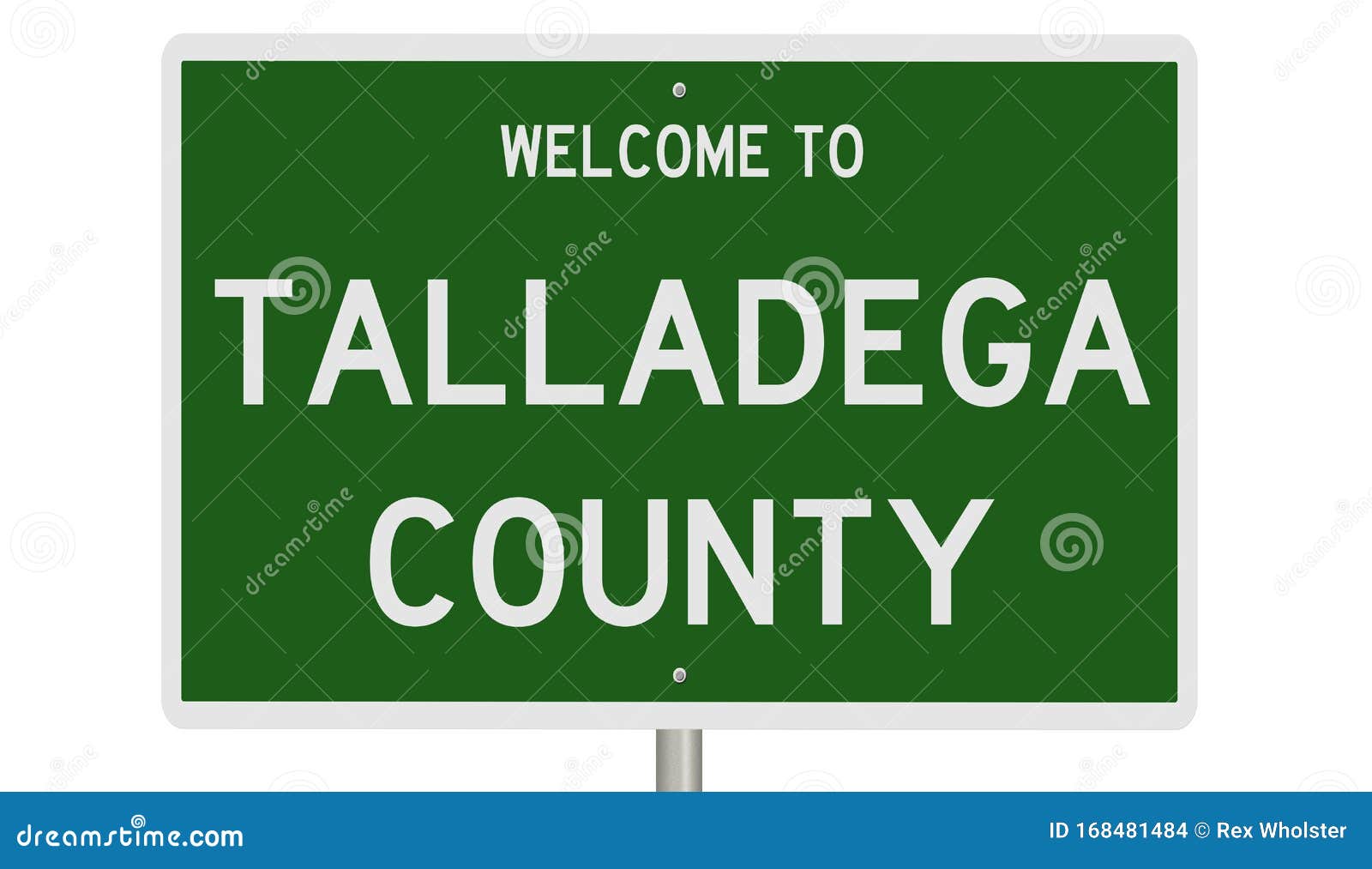 road sign for talladega county
