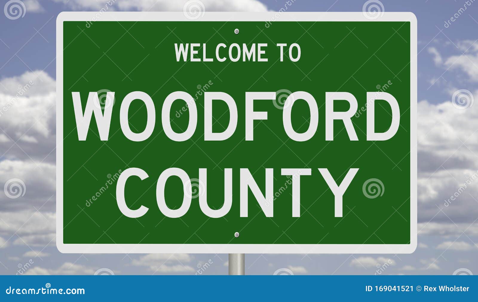 road sign for woodford county