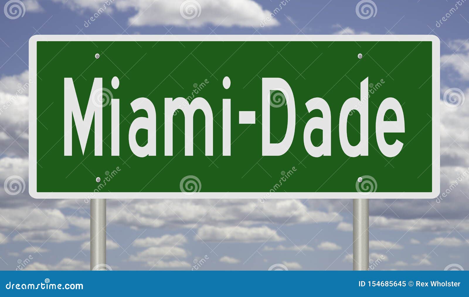 highway sign for miami-dade florida