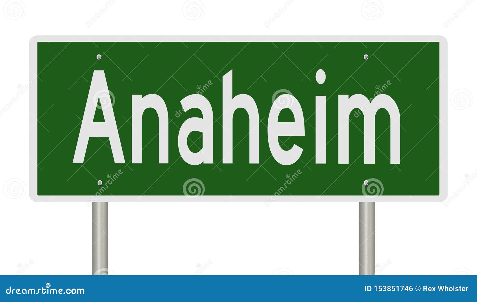 highway sign for anaheim california