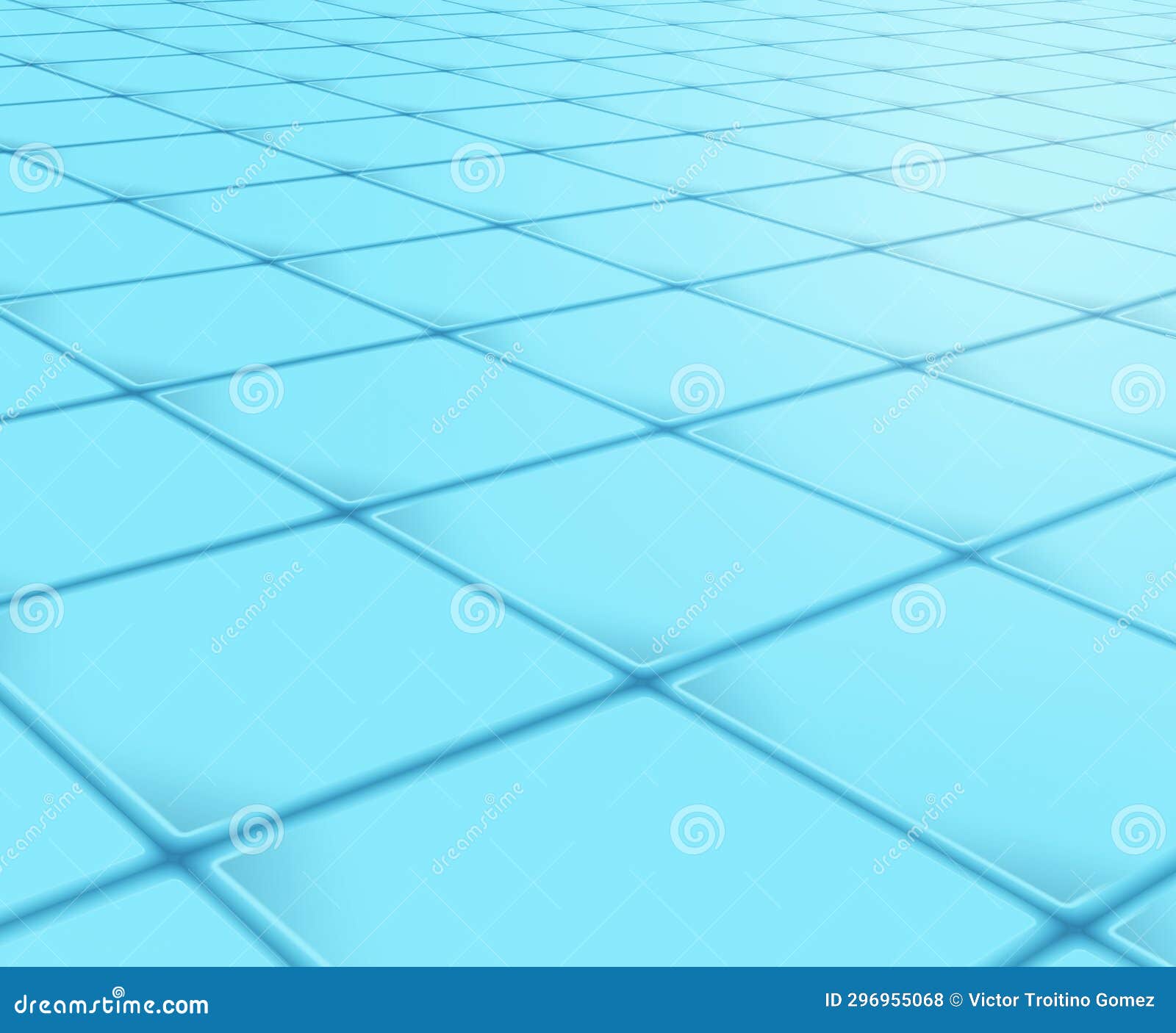 rendering reflective surface or floor made of square tiles