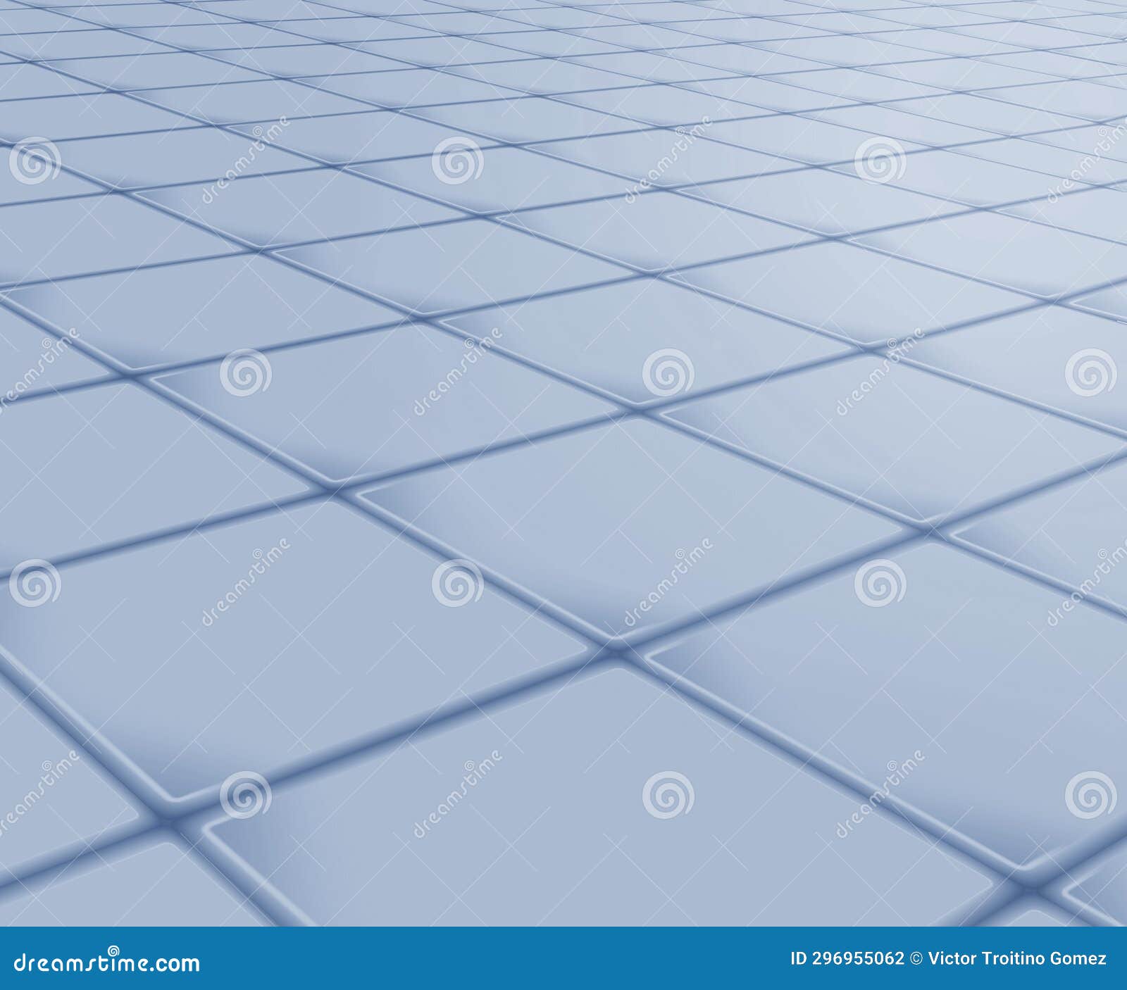 rendering reflective surface or floor made of square tiles