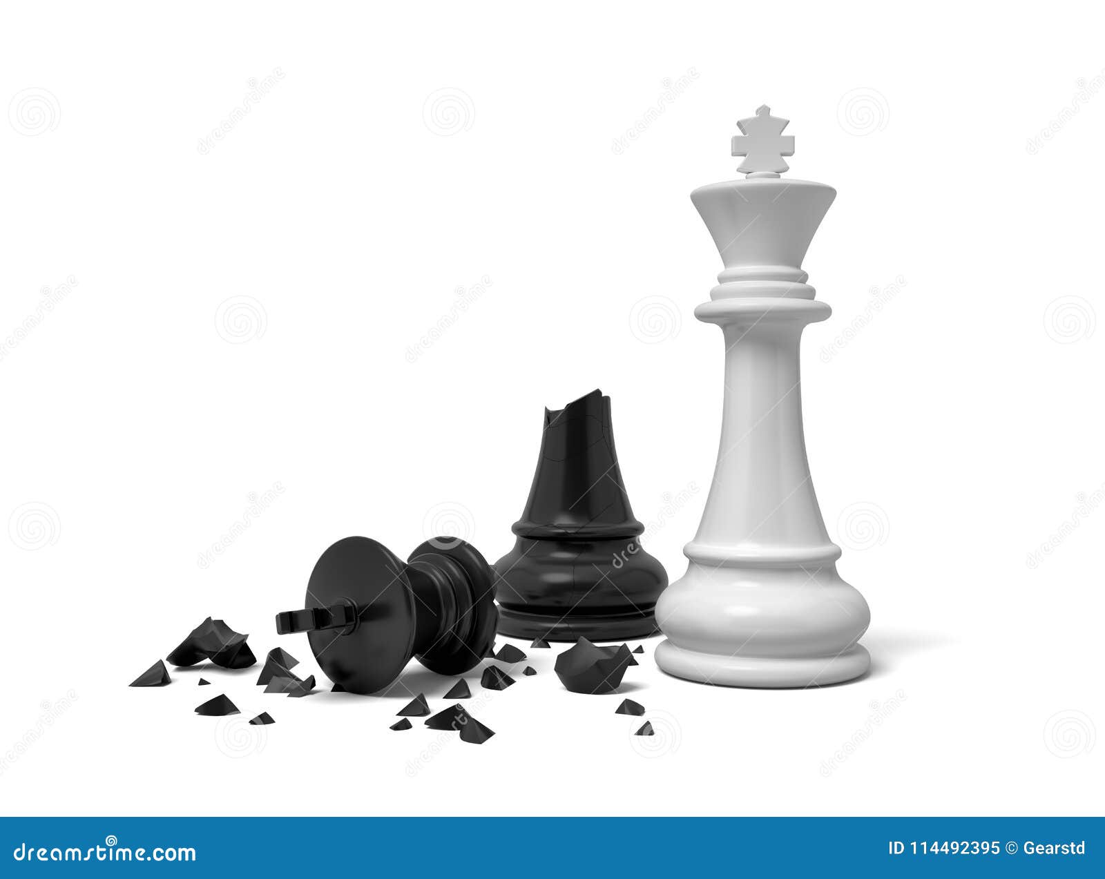 Rei Pieces Checkmate Da Xadrez Ilustração Stock - Ilustração de