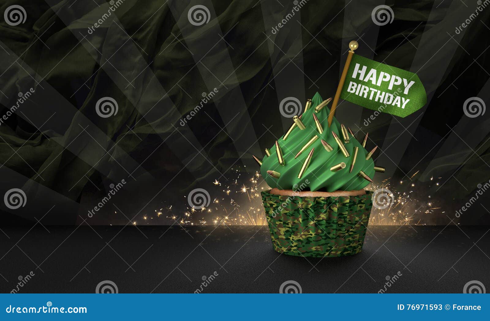 Rendu 3d De Petit Gateau Militaire De Style Illustration Stock Illustration Du Papier Militaire