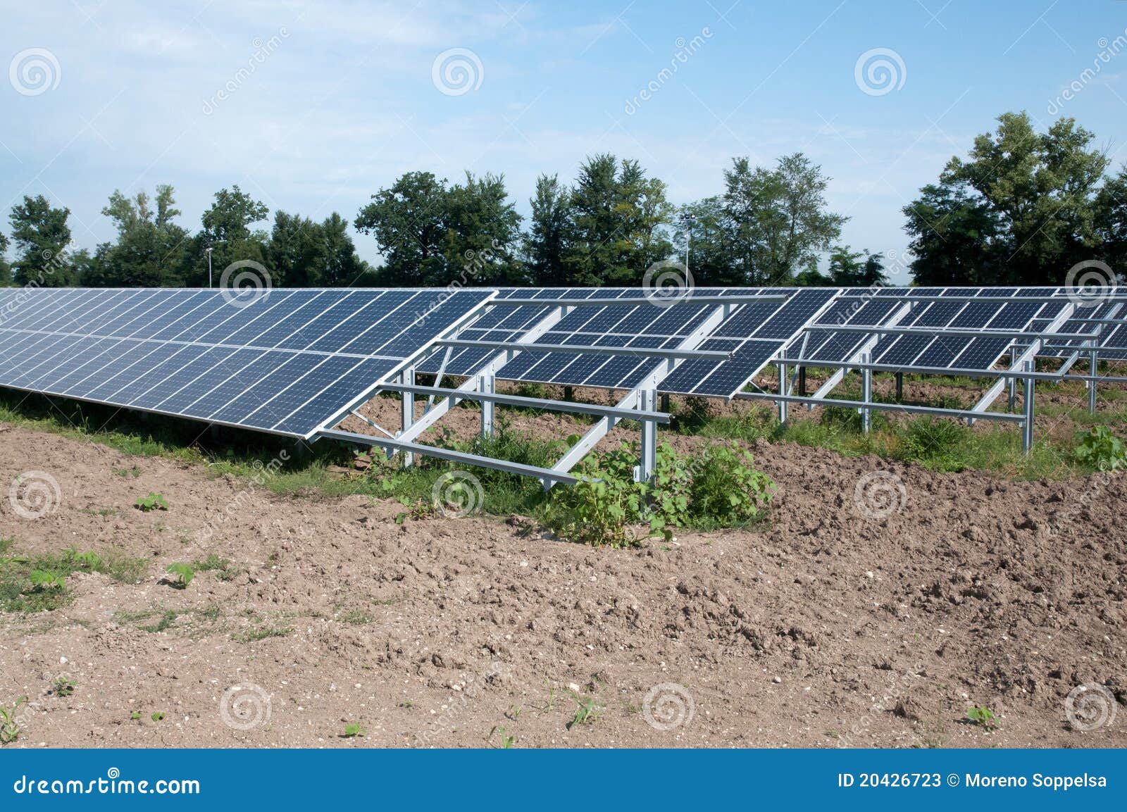 Renewable Energy: Solar Panels Stock Image - Image of ecology, cells