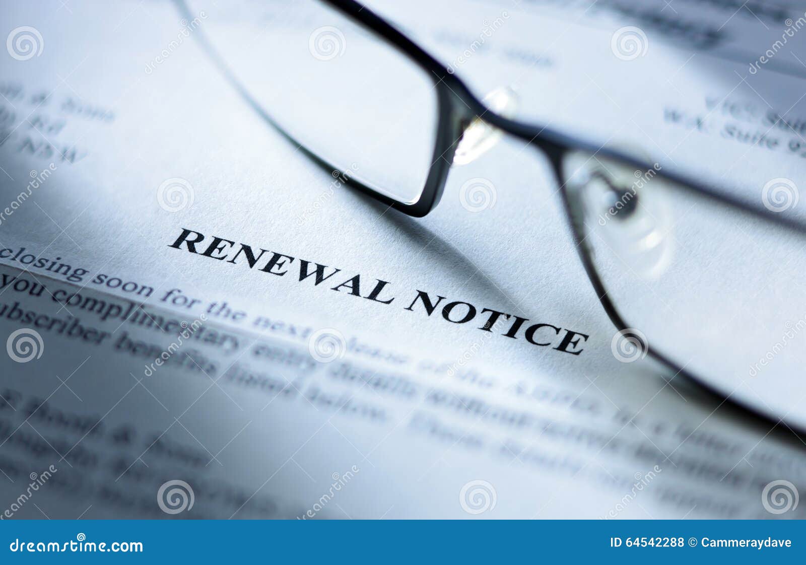 renewal notice membership dues subscription