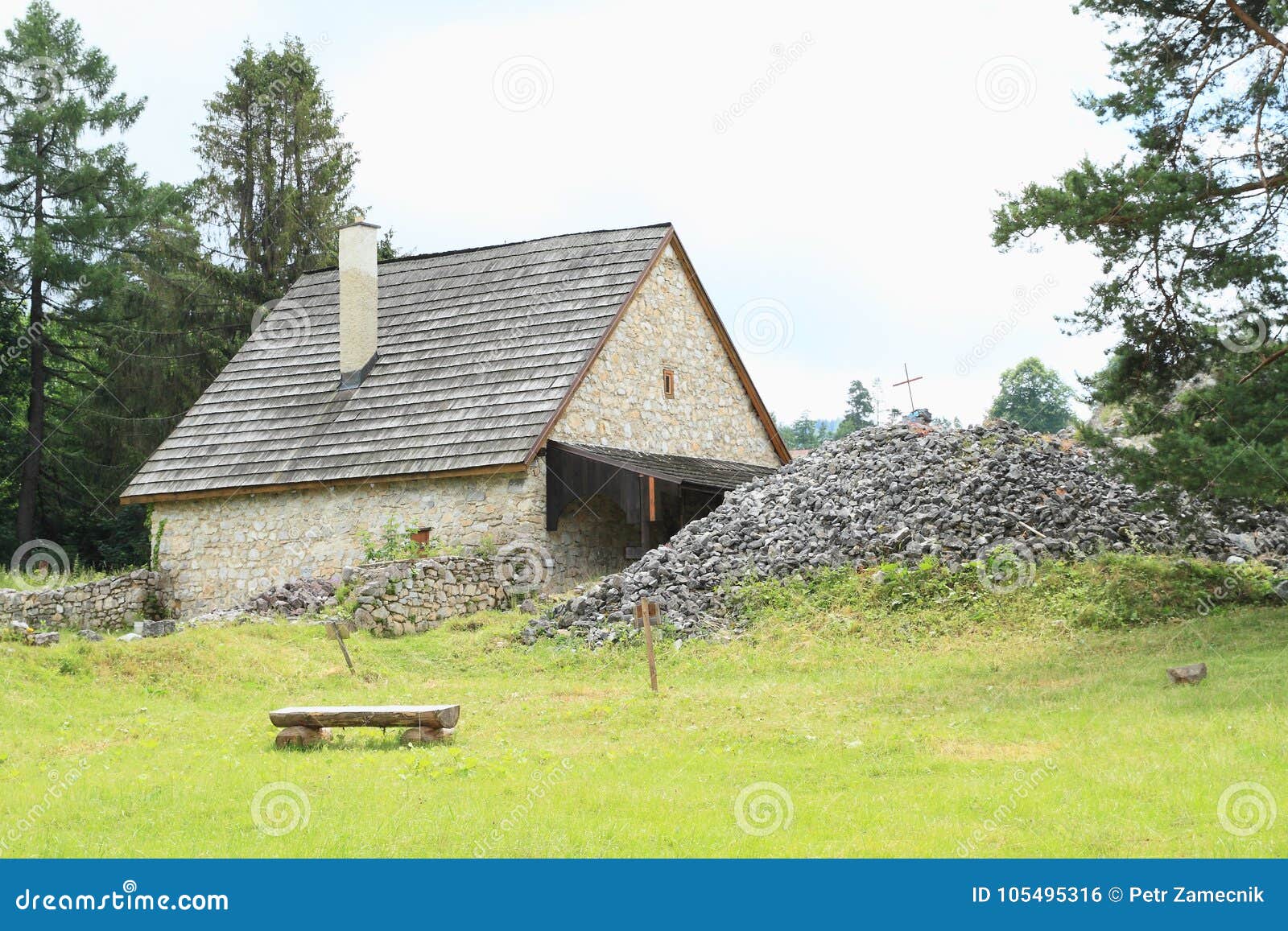 renewed house on monastery in slovak paradise