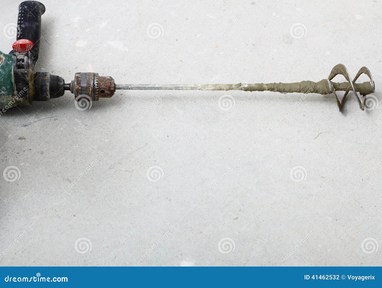 Renovation at Home Tool for Concrete Cement Mixing Stock Photo - Image