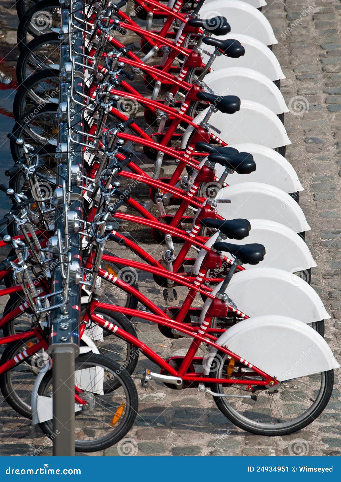 Rent a bike stock image. Image of tire, rental, line 24934951