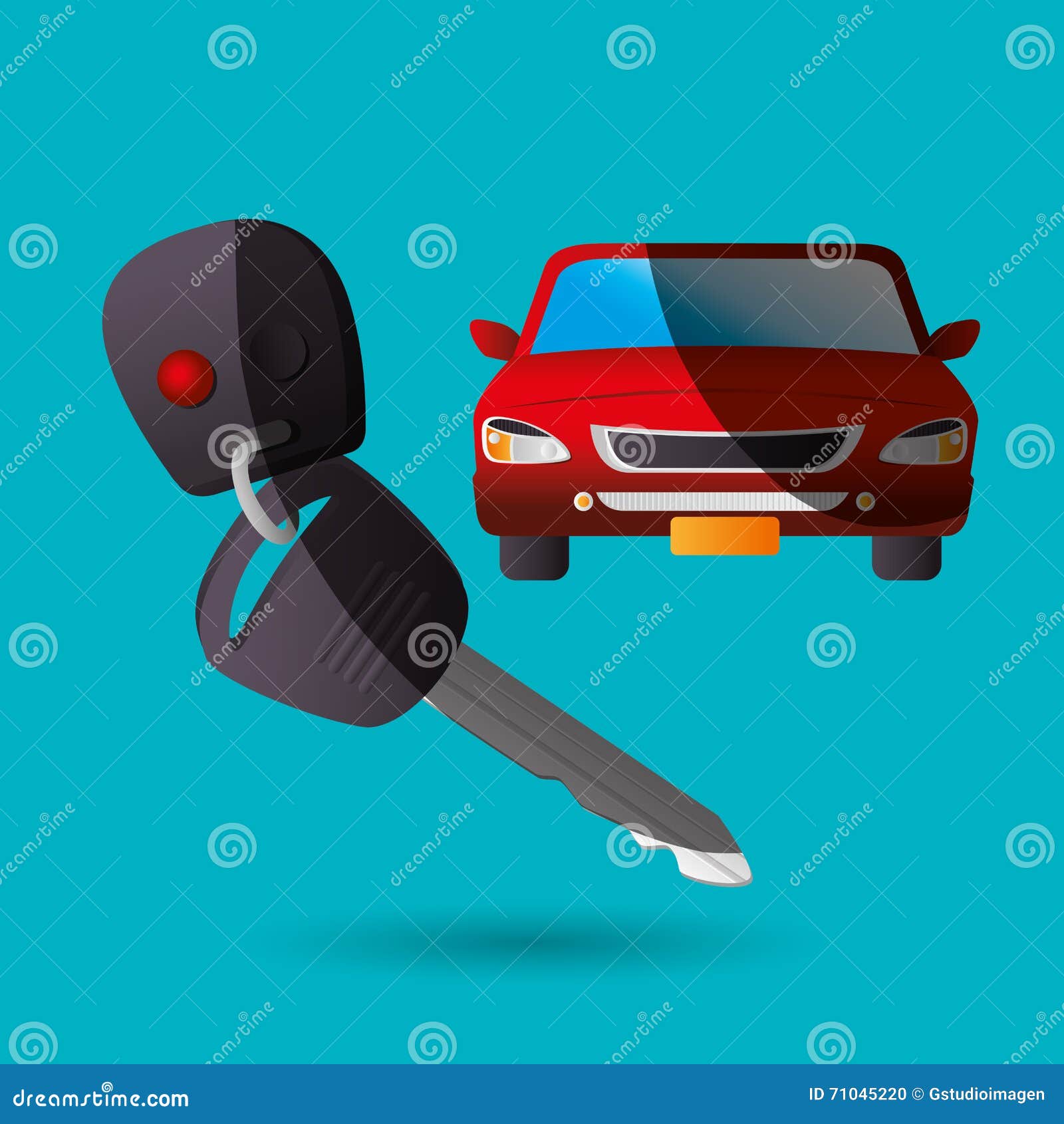 Rent a car design stock illustration. Illustration of rent 71045220