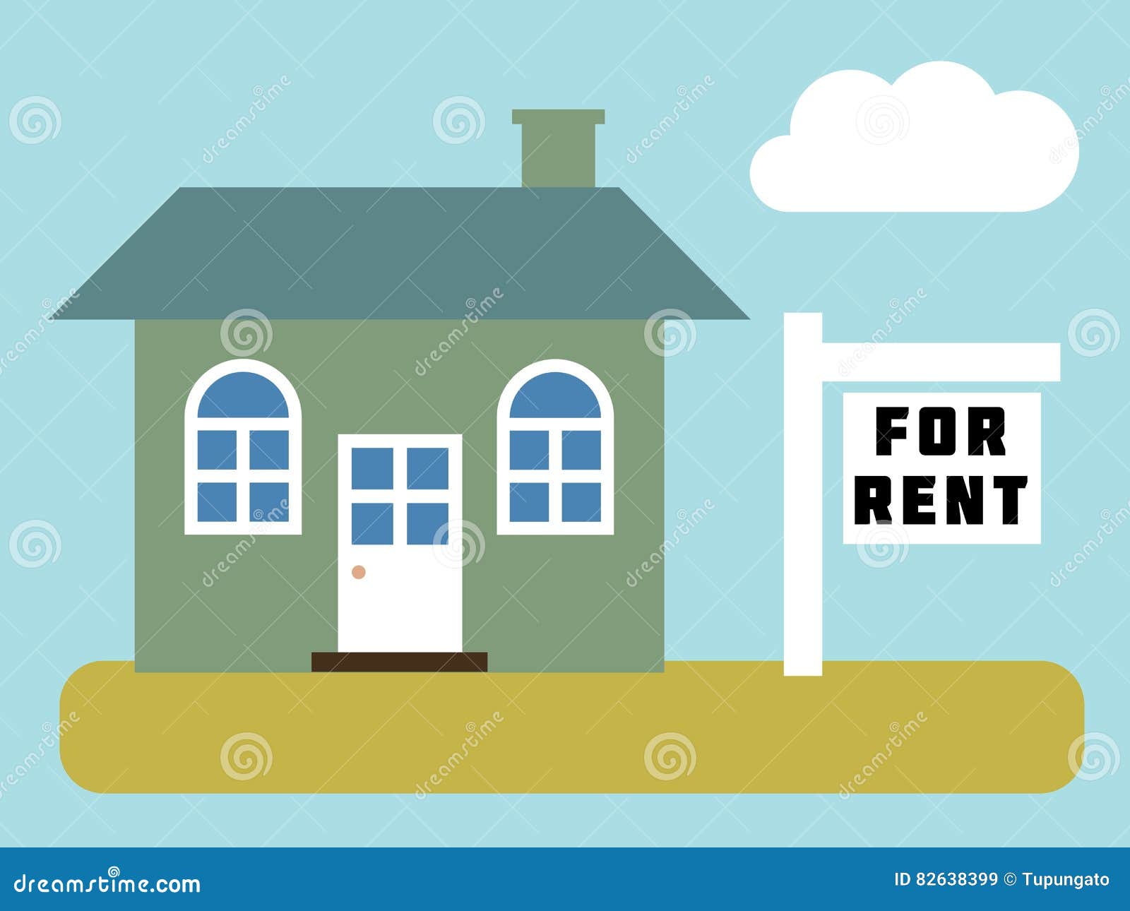 For rent stock vector. Illustration of real, rental, assorted 82638399