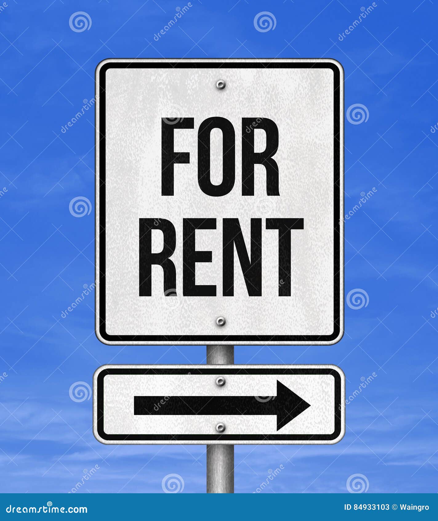 For Rent stock illustration. Illustration of sign, rent 84933103