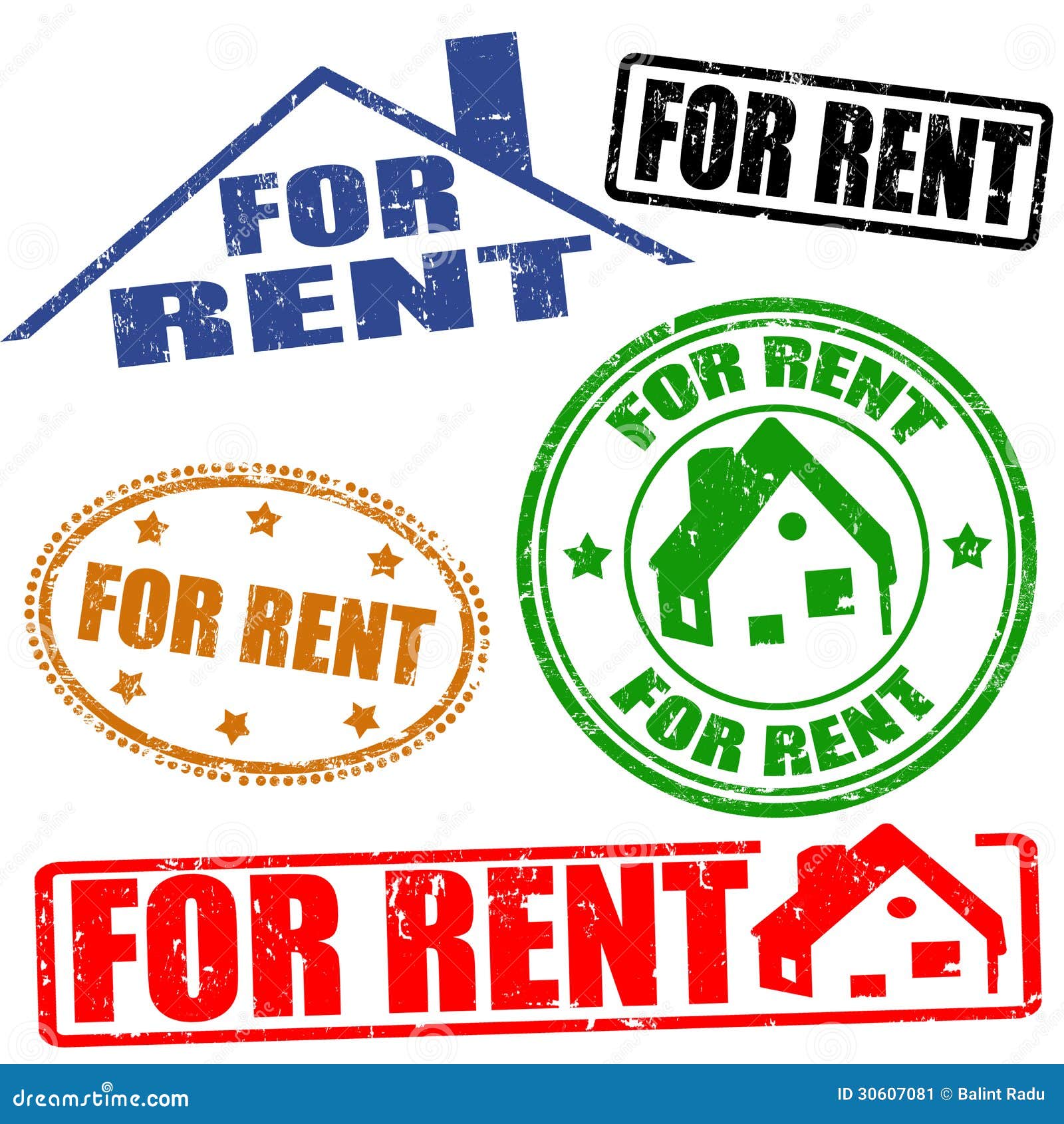 For rent stamps set stock vector. Illustration of certificated 30607081