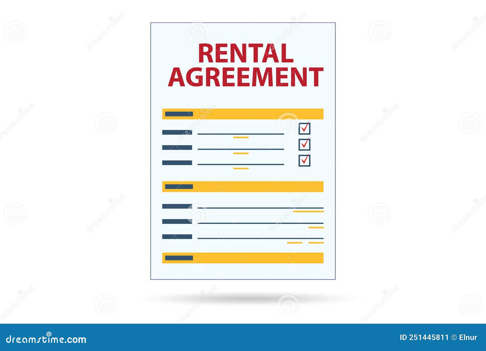 Rental Agreement Concept with Paperwork Stock Image Image of tenant