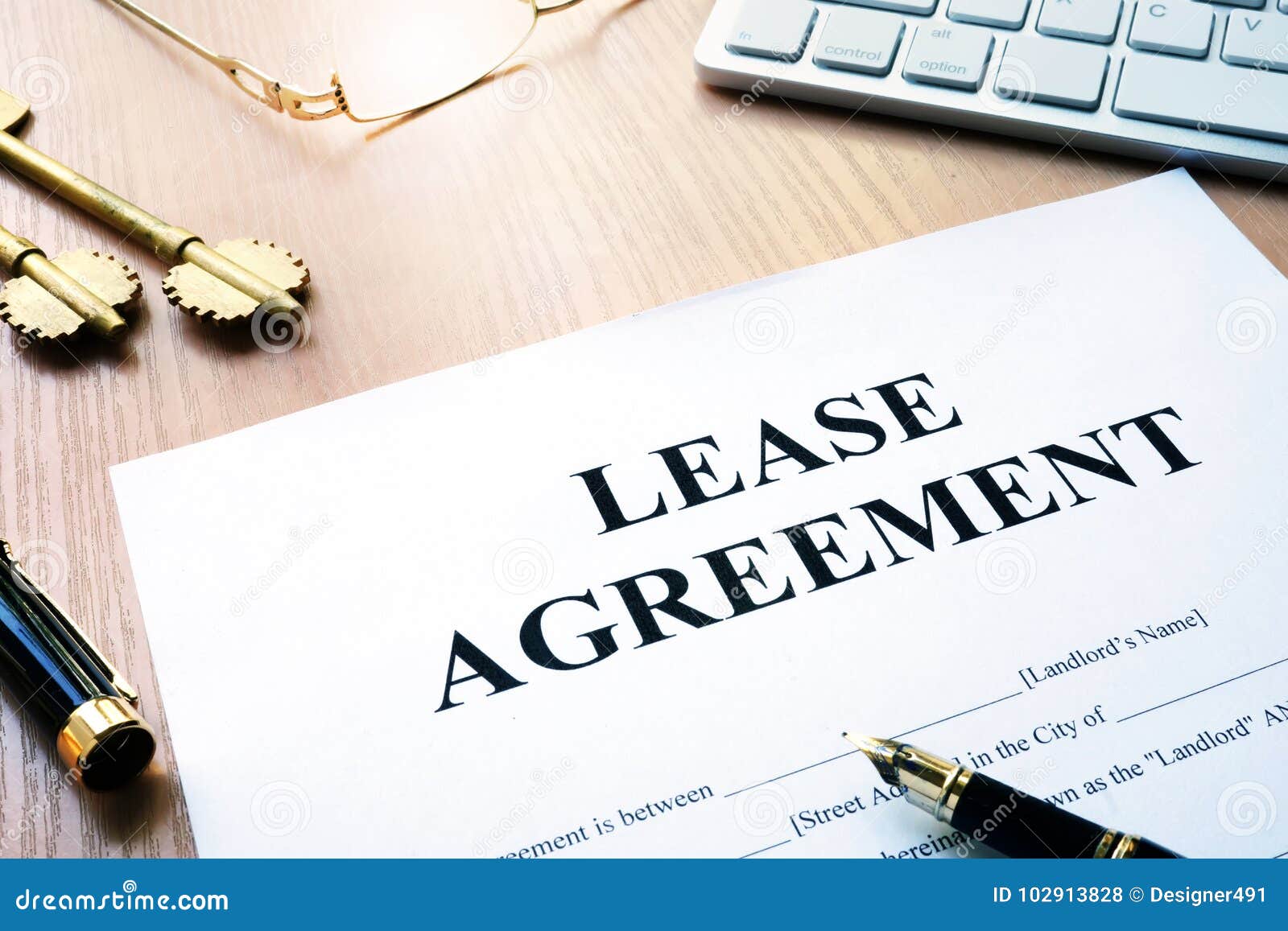 rental lease agreement form.