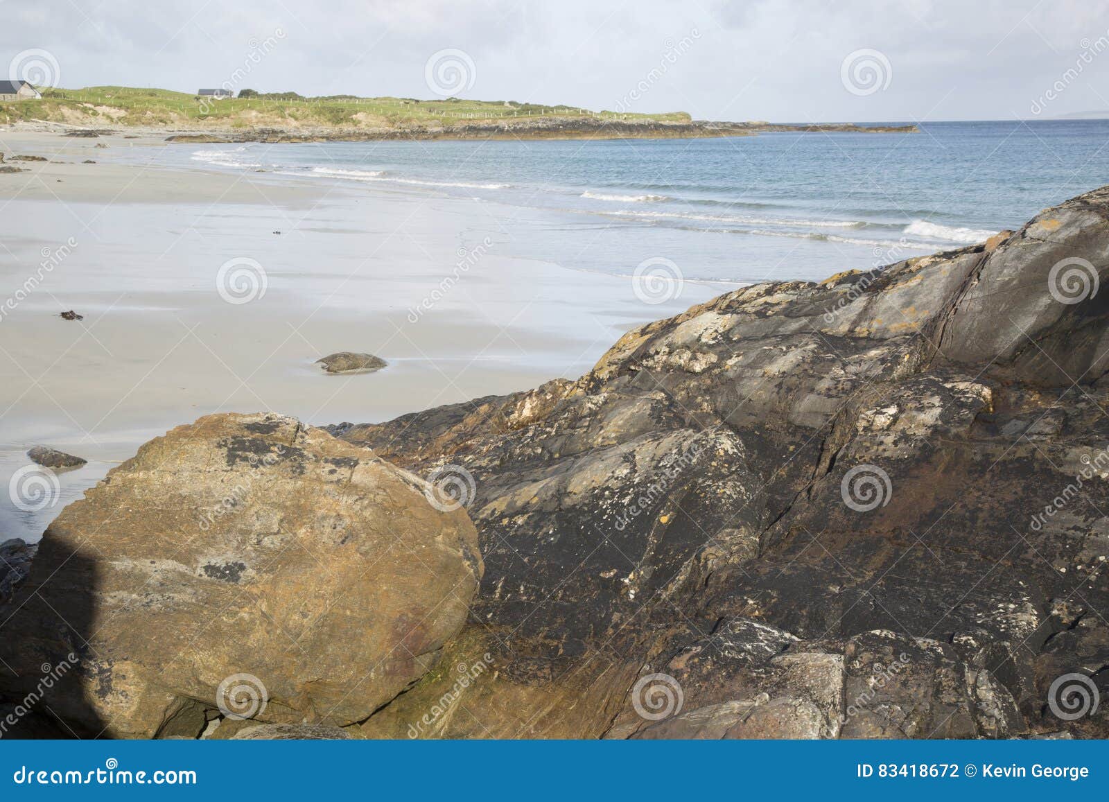 renvyle beach in tully; connemara