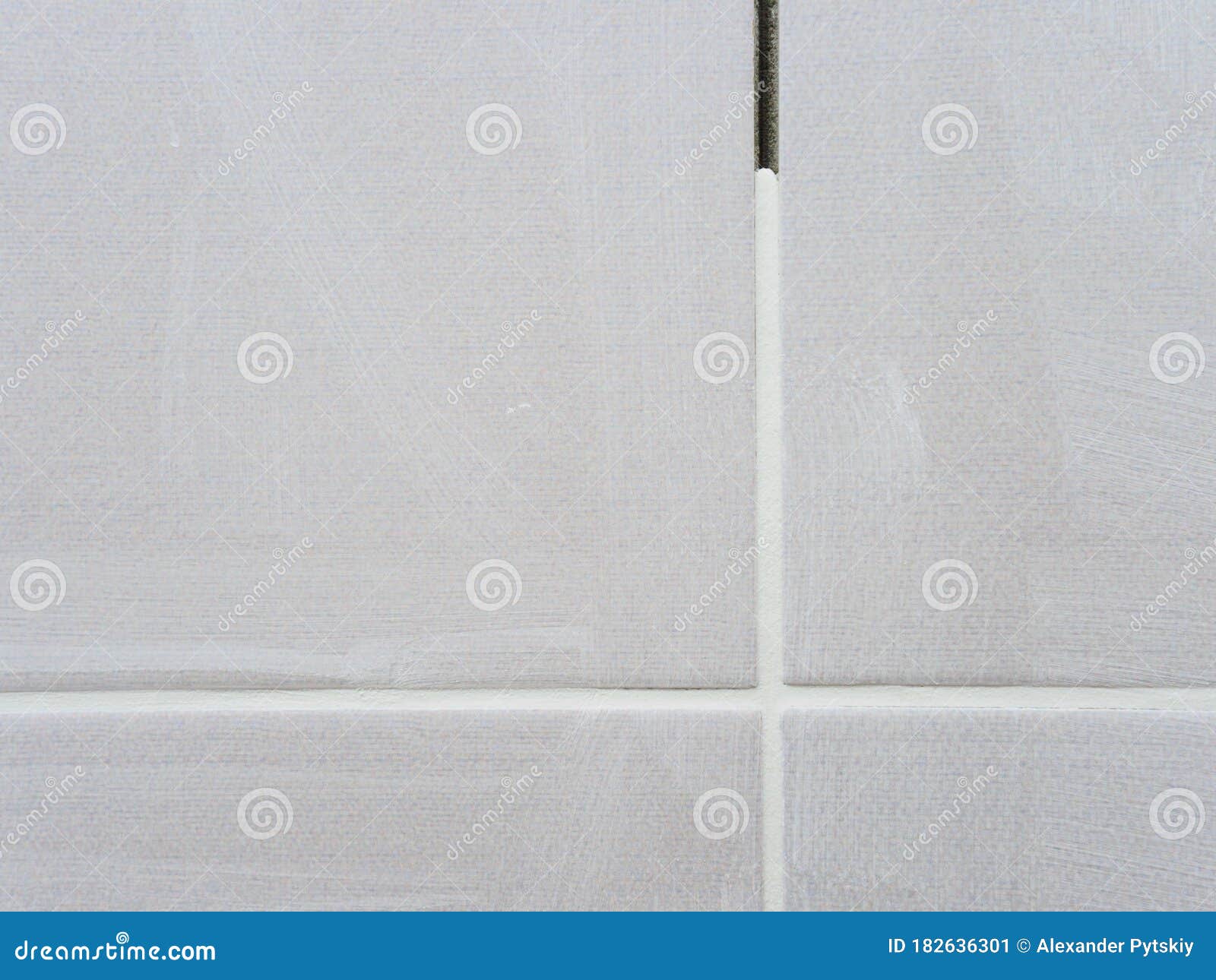 Repair in the Bathroom. Grouting between Tiles Stock Image Image of