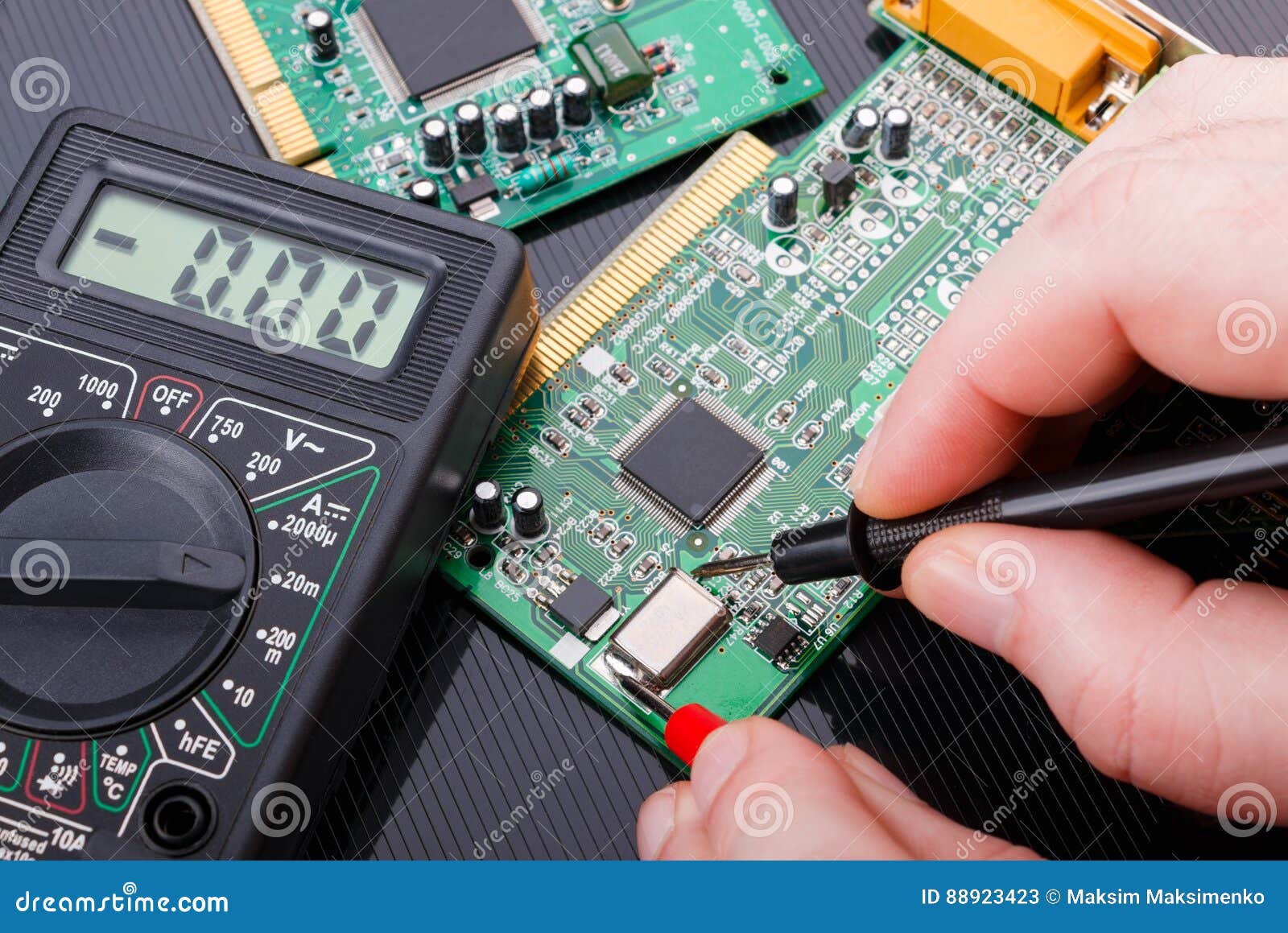 Repair and Diagnostic of Electronic Circuit Board Stock Image Image