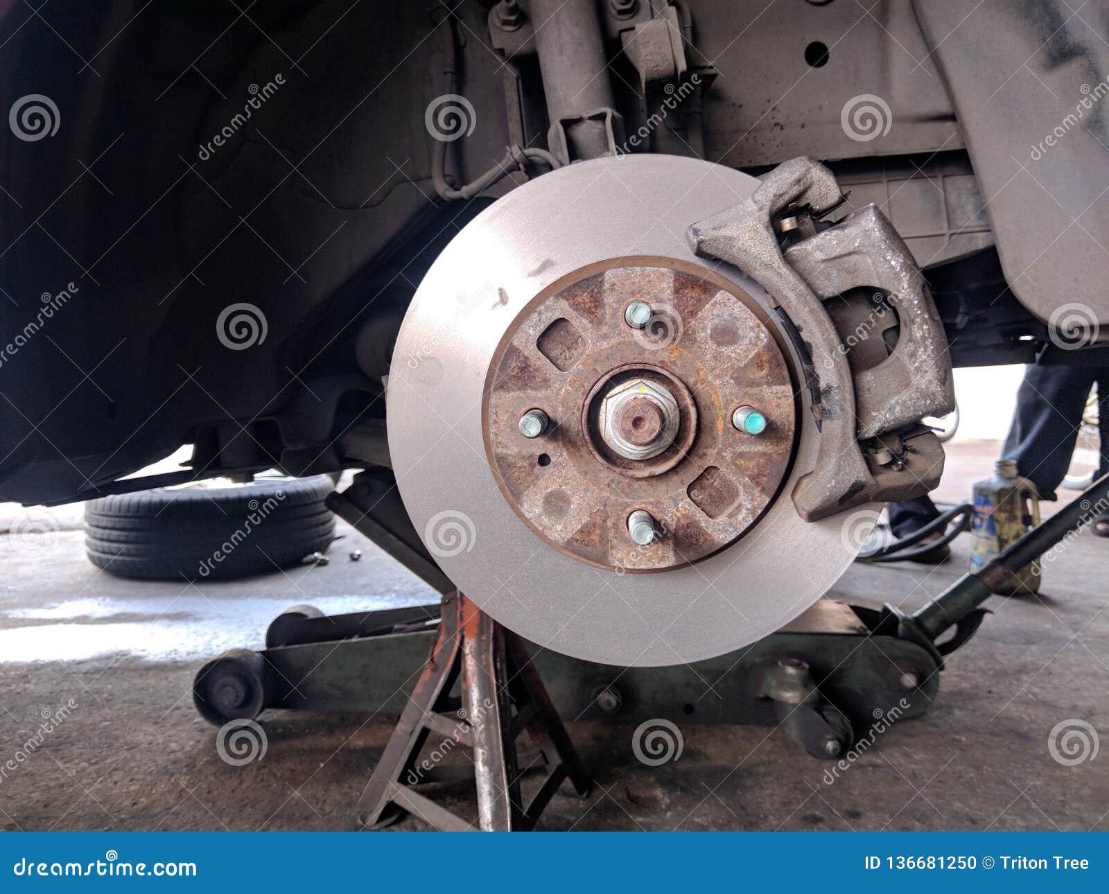 Repair Drum Brake,Change Brake Pads New Stock Photo Image of object