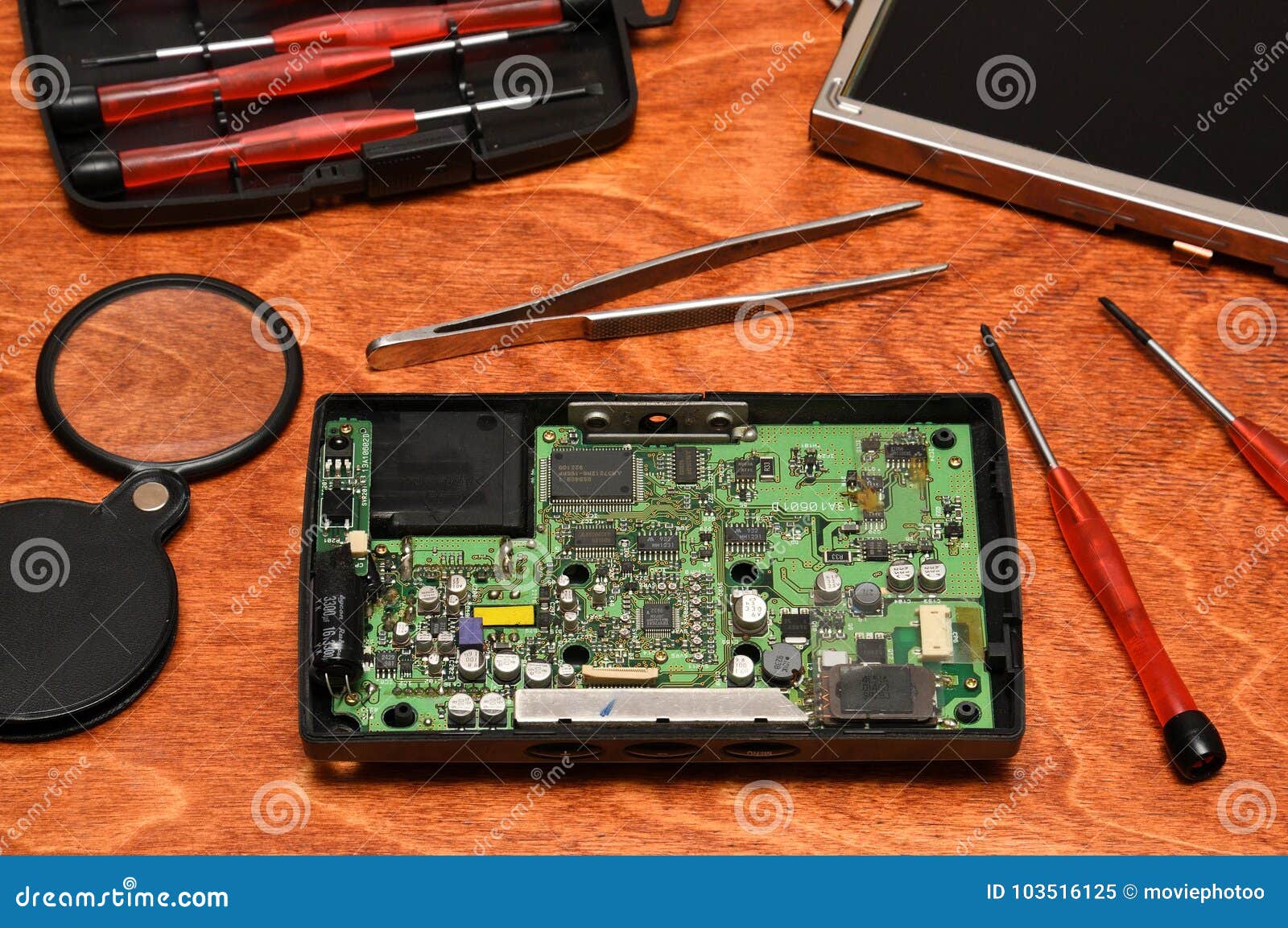 Repair of Elecronics,smartphones,tablets and Computers Stock Image